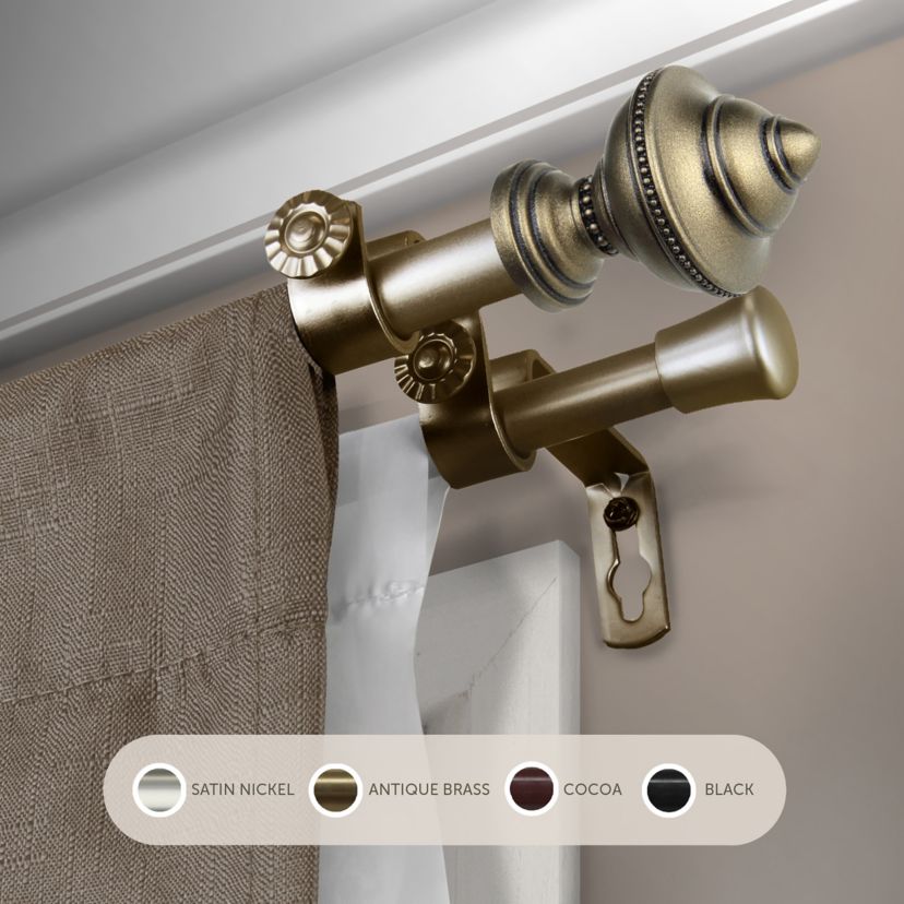 5/8" Palace Double Curtain Rod