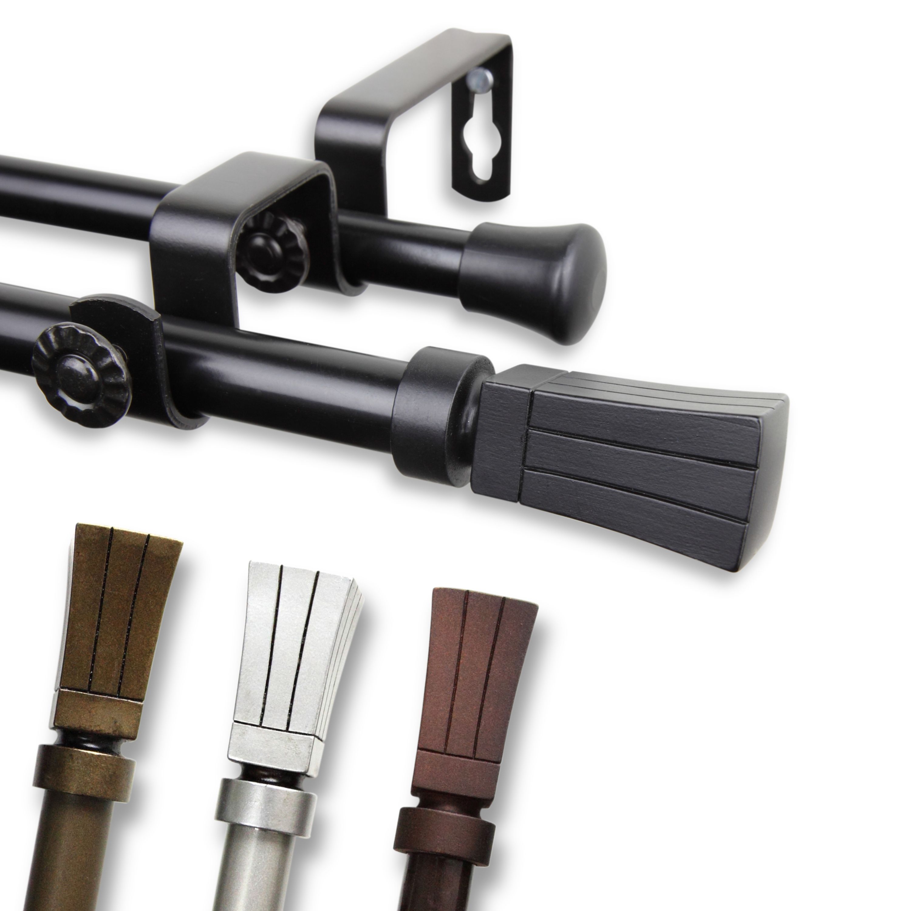 5/8" Flare Double Curtain Rod