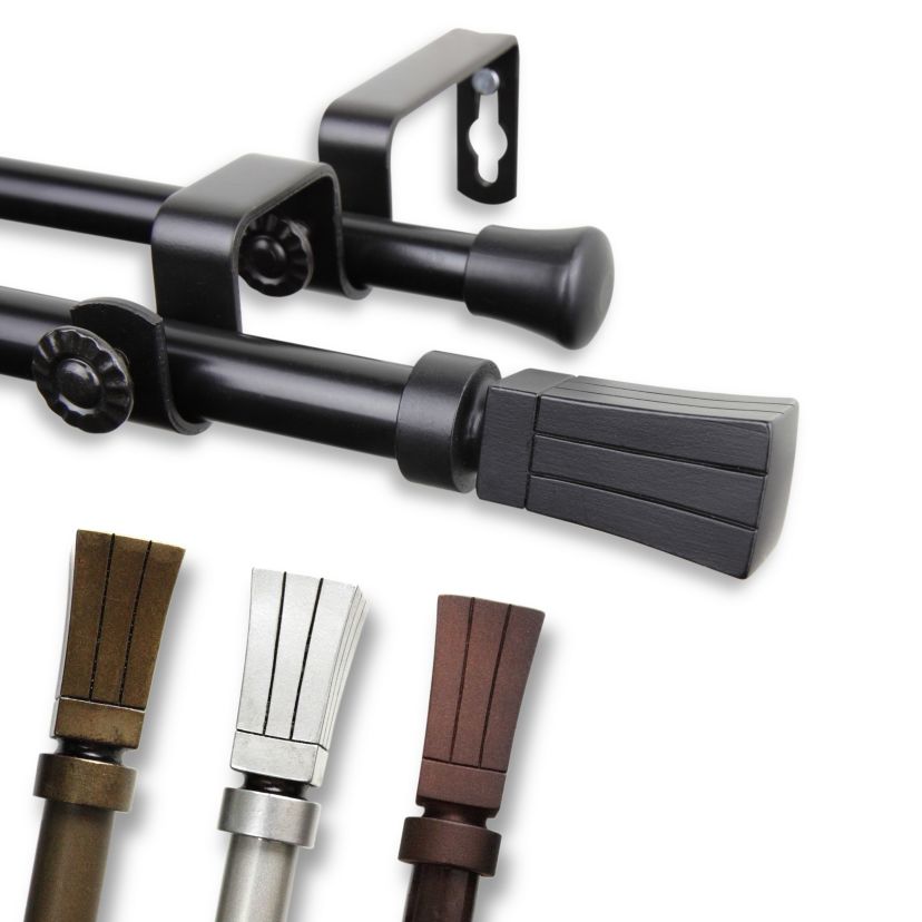 5/8" Flare Double Curtain Rod