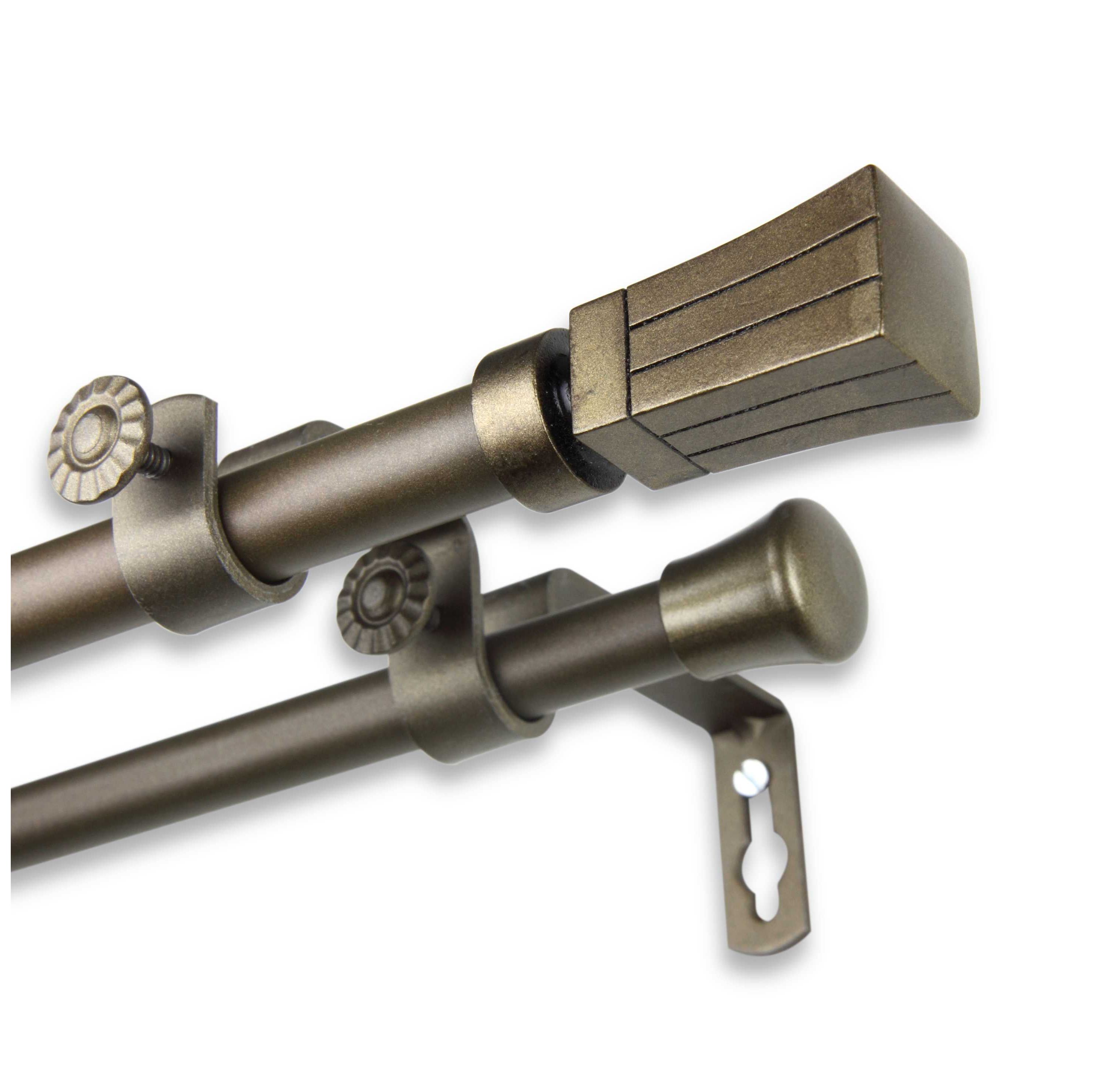 5/8" Flare Double Curtain Rod