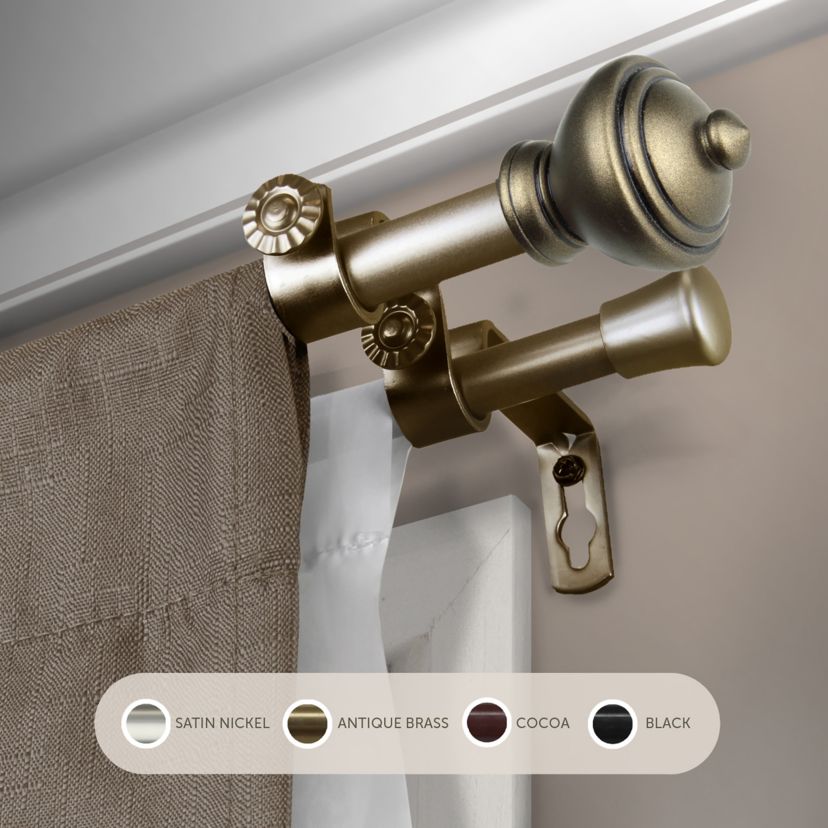 5/8" Savannah Double Curtain Rod