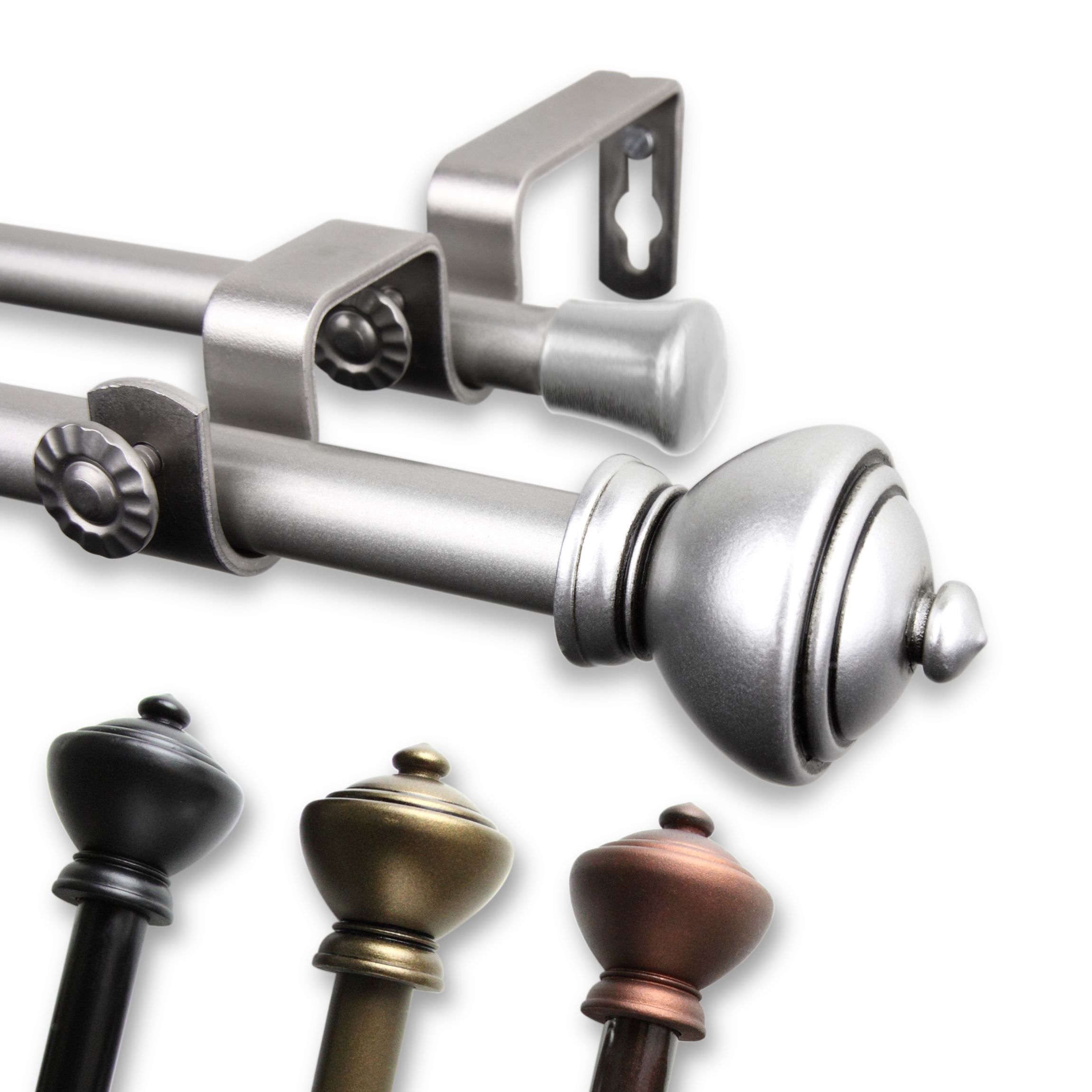 5/8" Savannah Double Curtain Rod