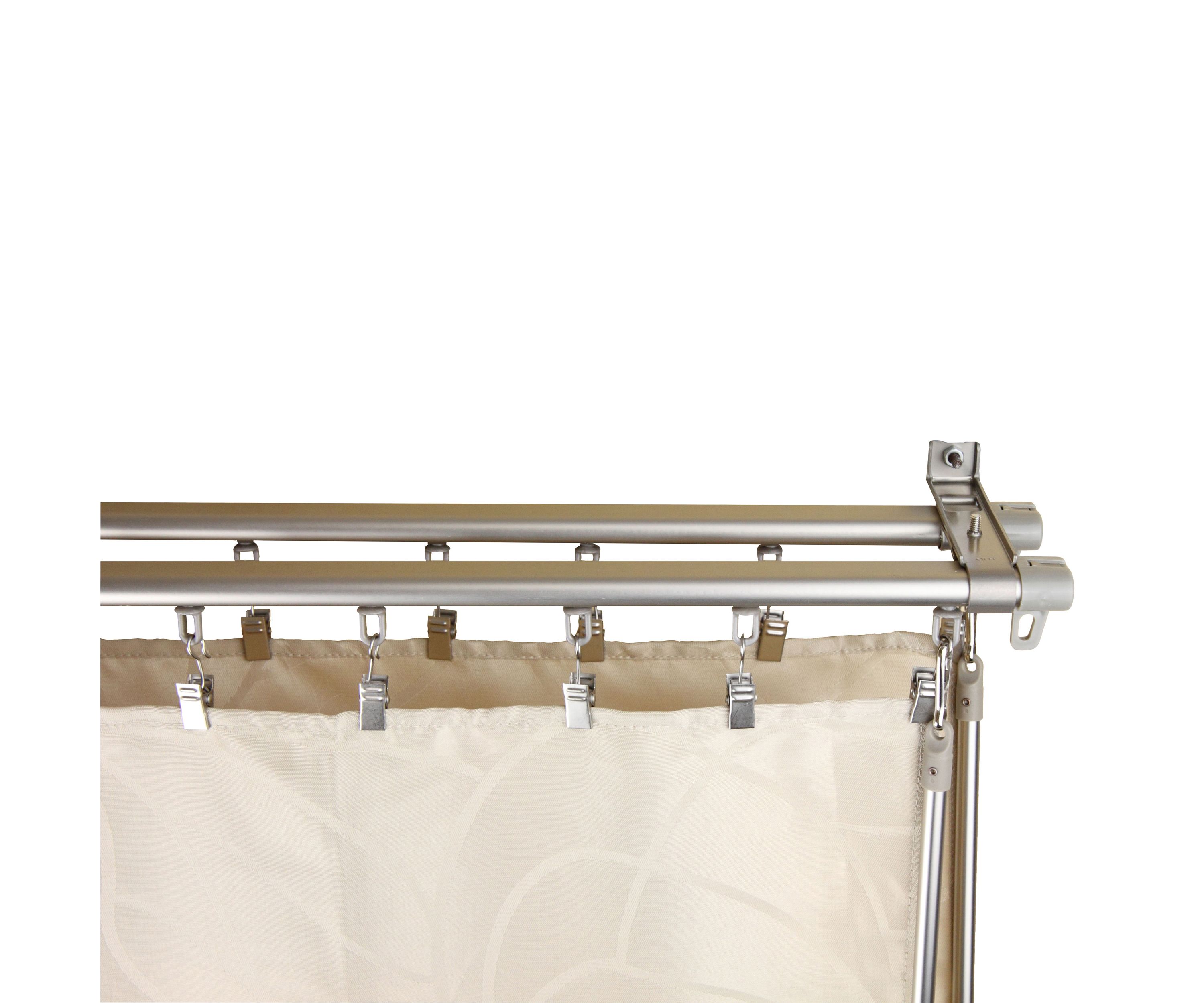 Armor Adjustable Double Curtain Track