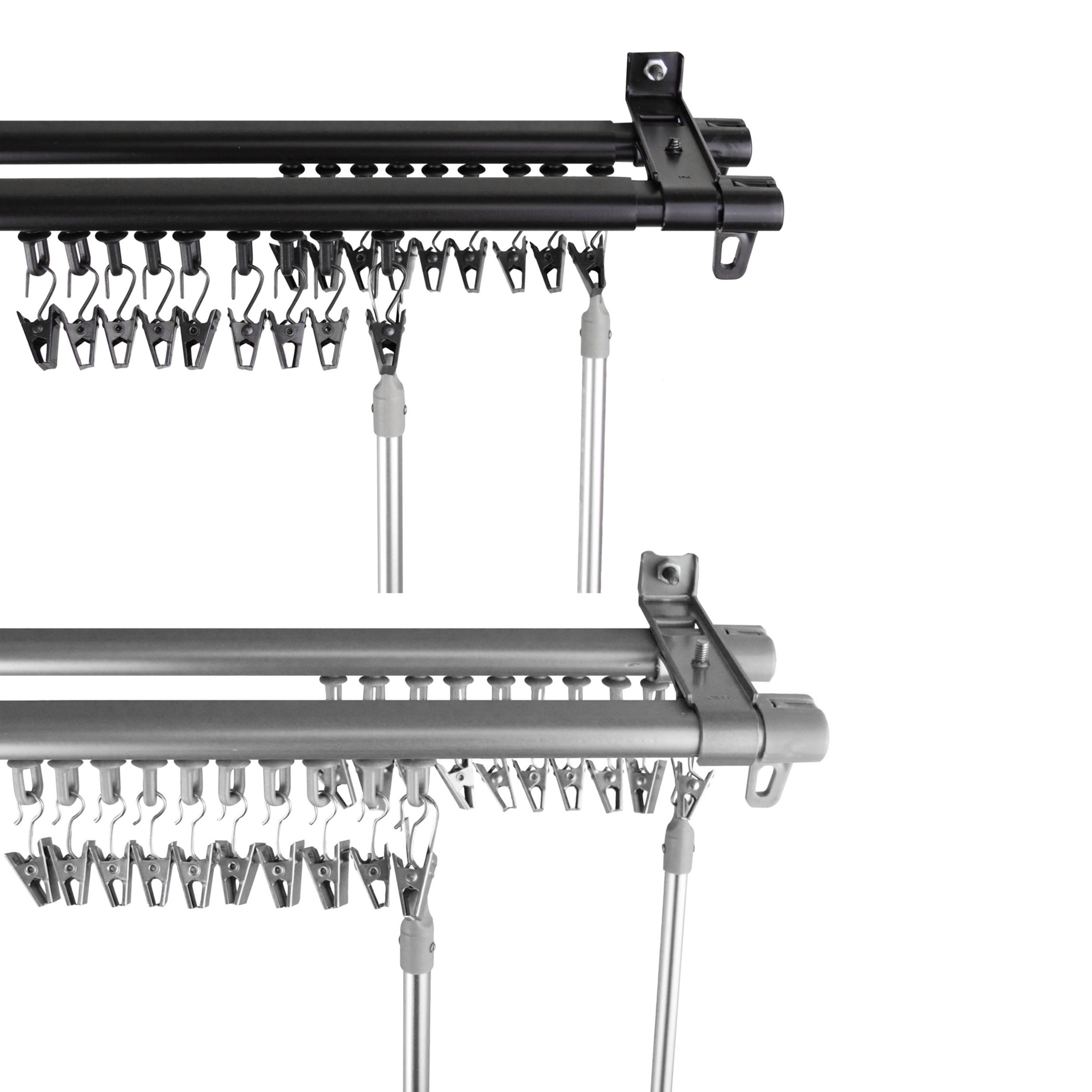 Armor Adjustable Double Curtain Track