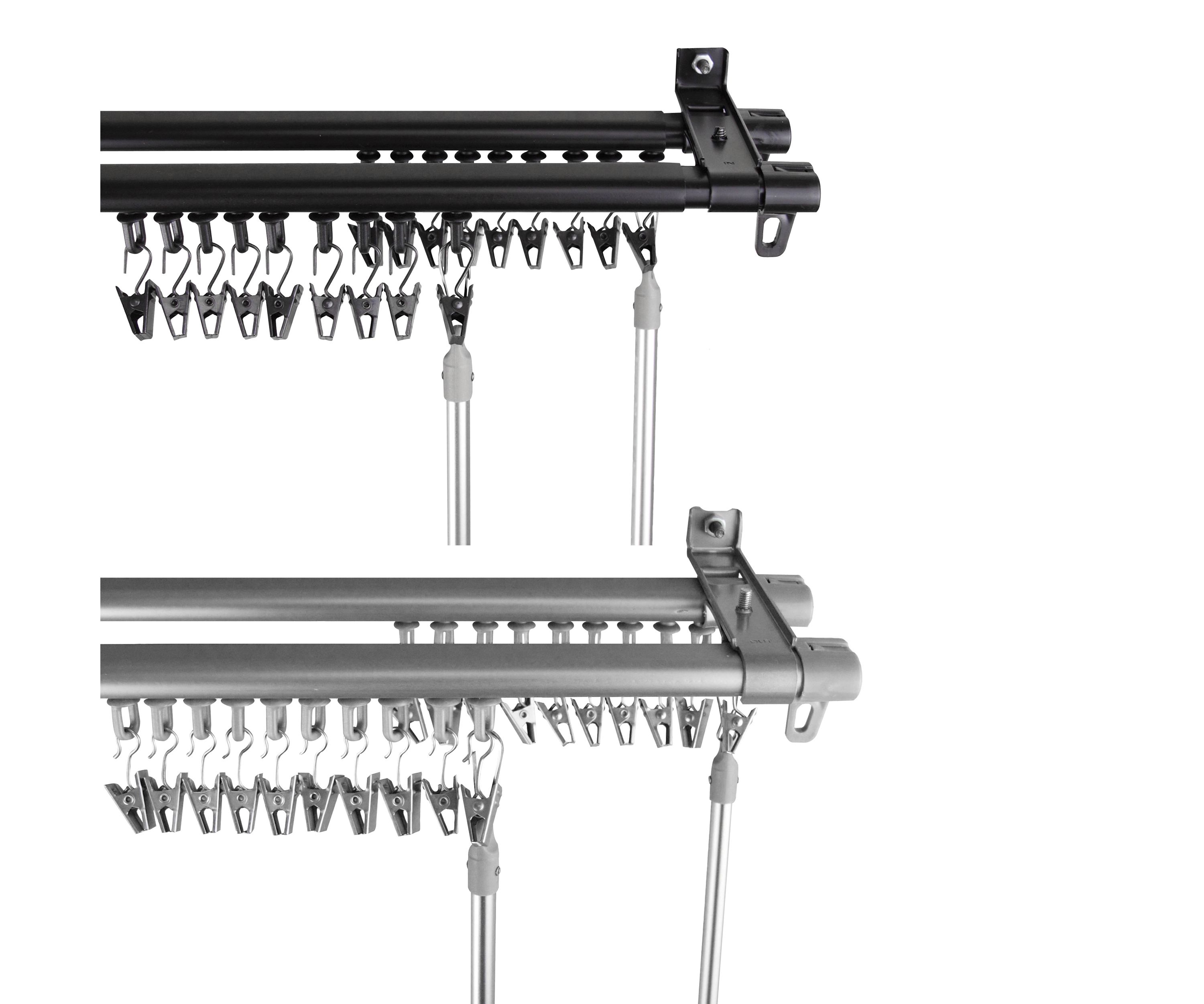 Armor Adjustable Double Curtain Track