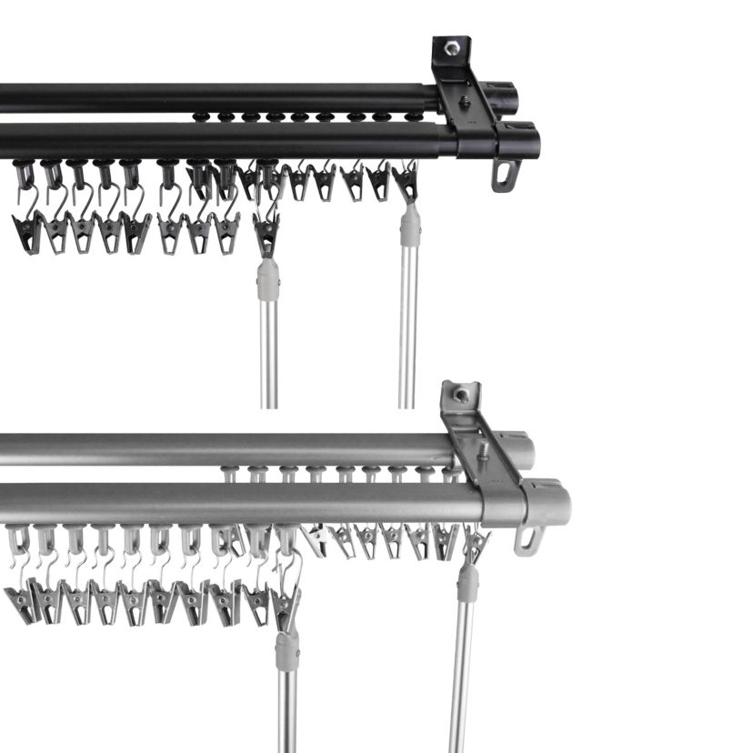 Armor Adjustable Double Curtain Track