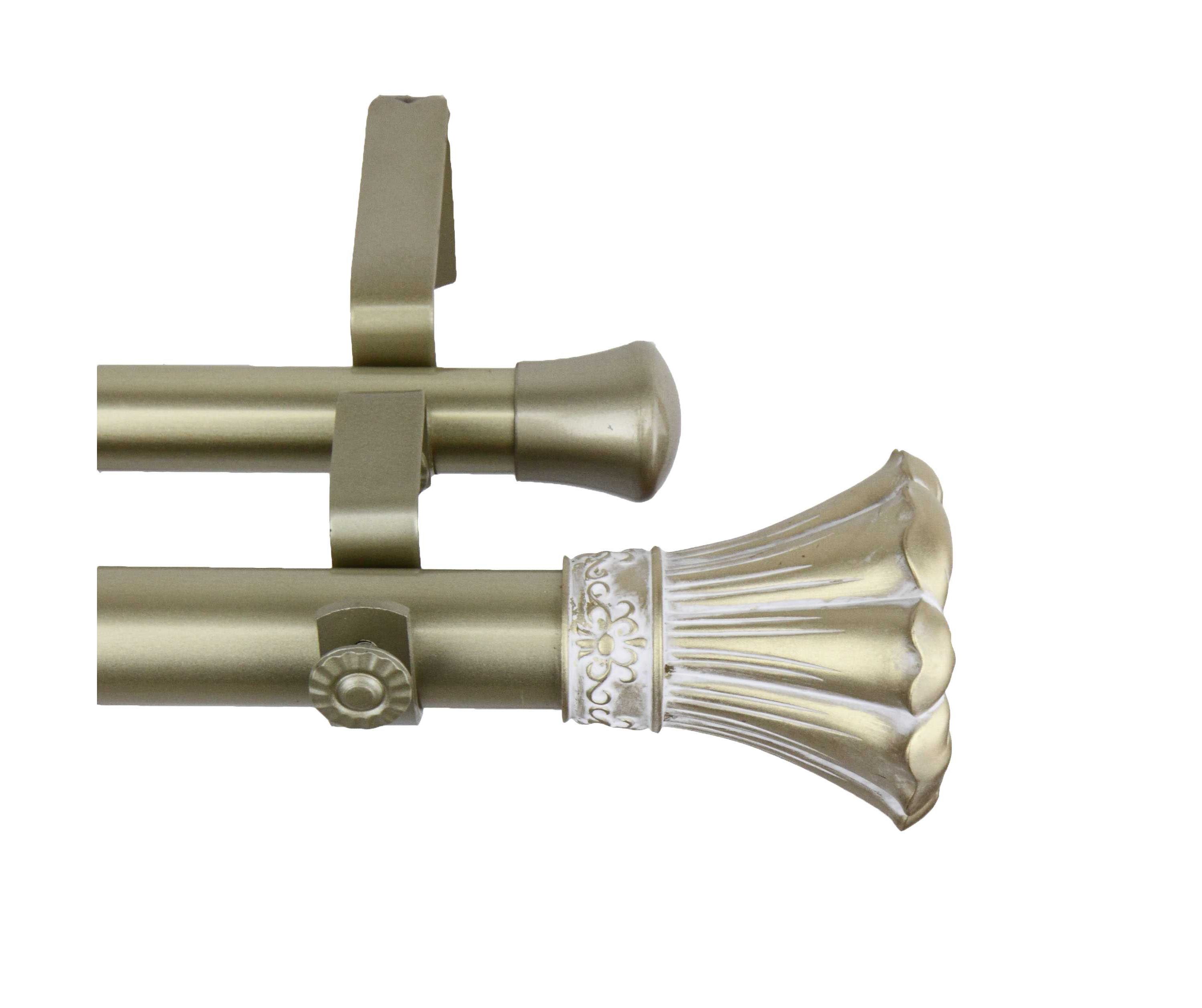 1" Blossom Double Curtain Rod