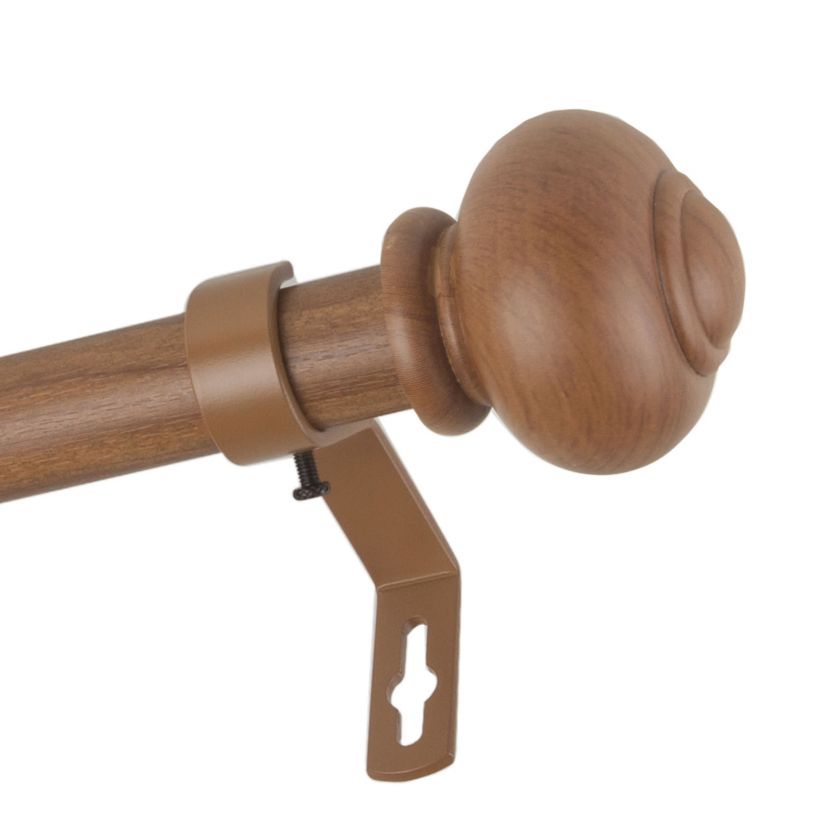 1" Rotuna Faux Wood Curtain Rod