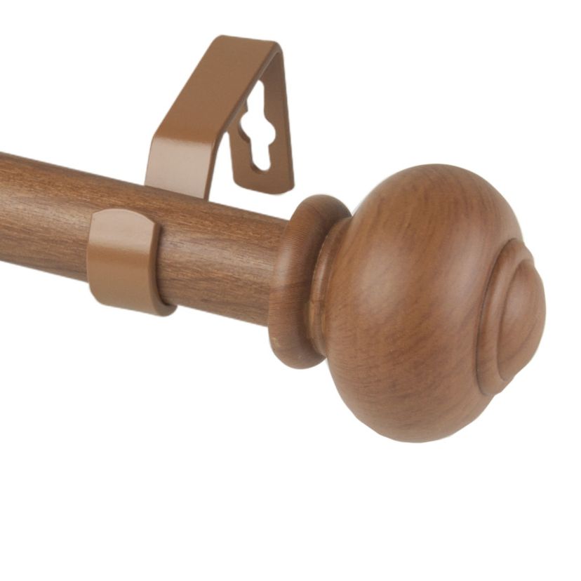1" Rotuna Faux Wood Curtain Rod