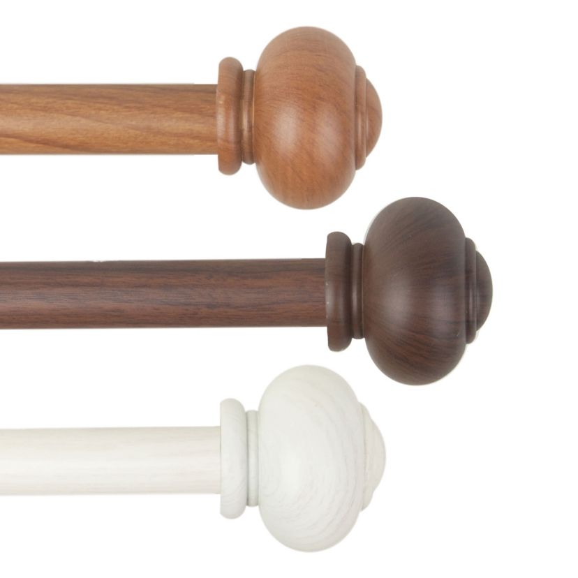 1" Rotuna Faux Wood Curtain Rod
