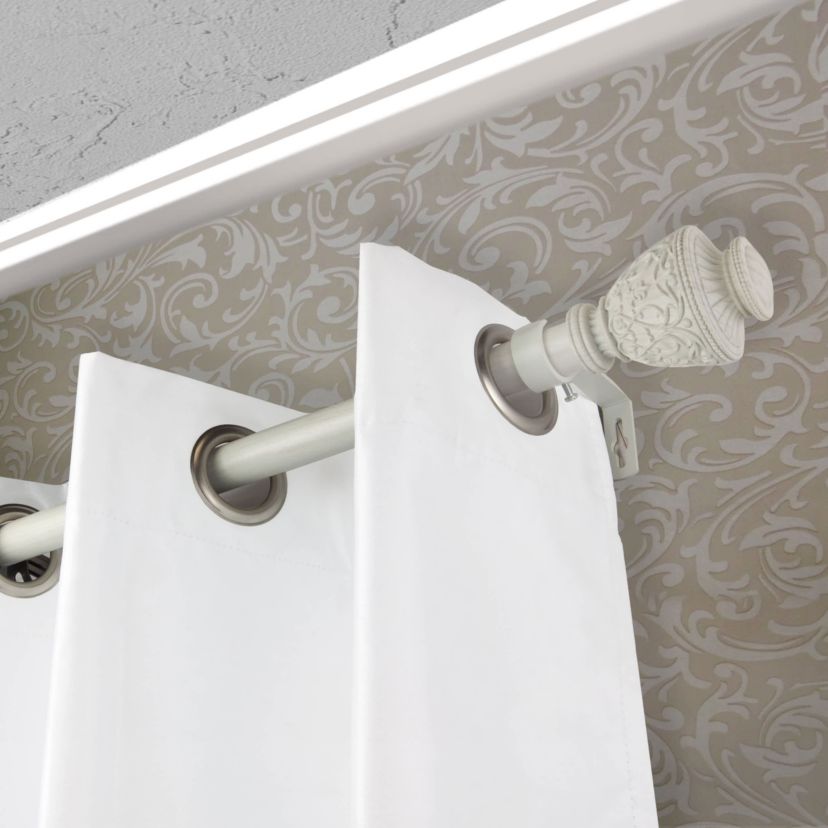 1" Veda Faux Wood Curtain Rod