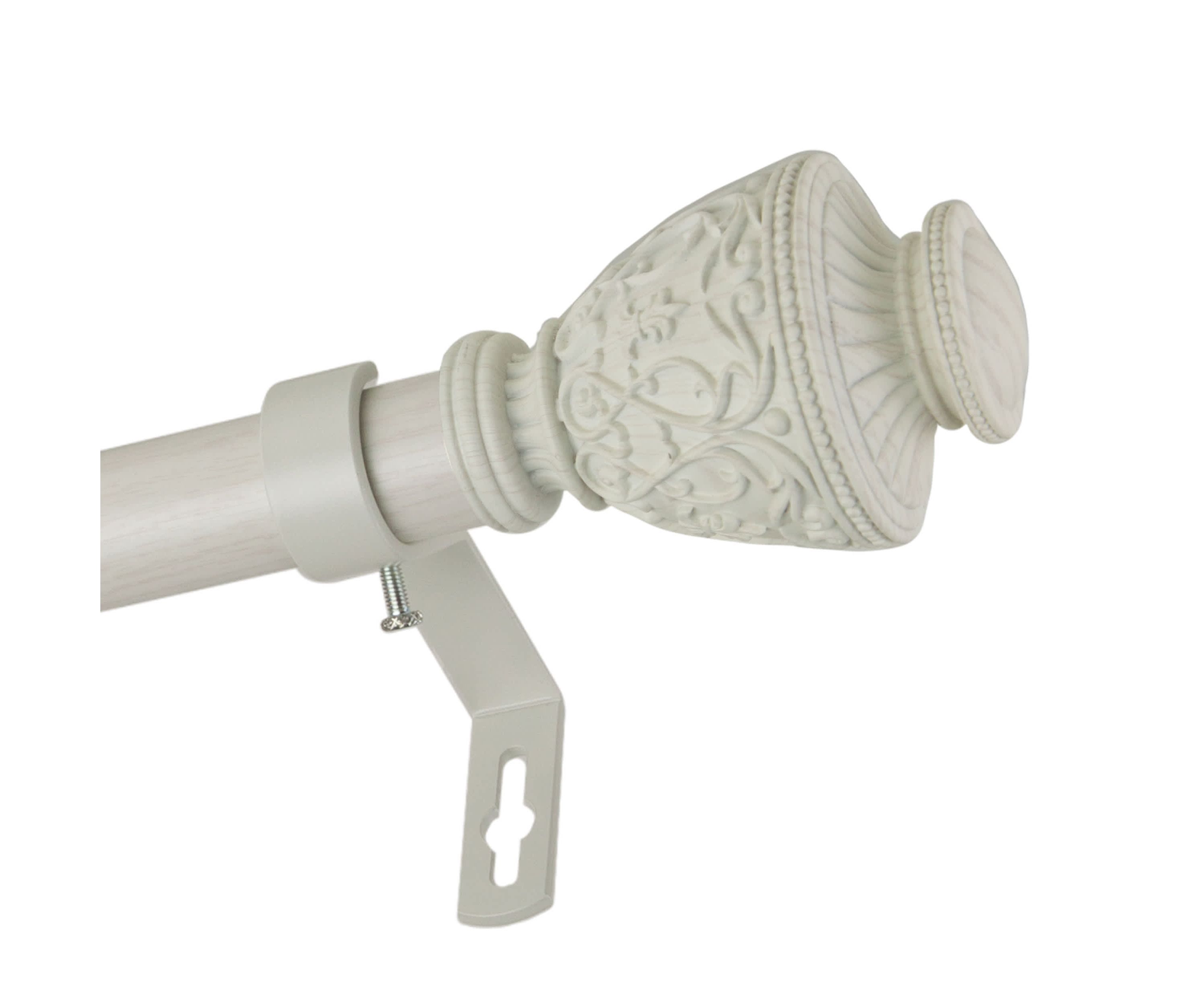 1" Veda Faux Wood Curtain Rod