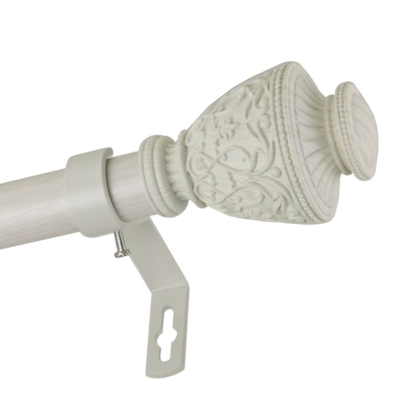 1" Veda Faux Wood Curtain Rod