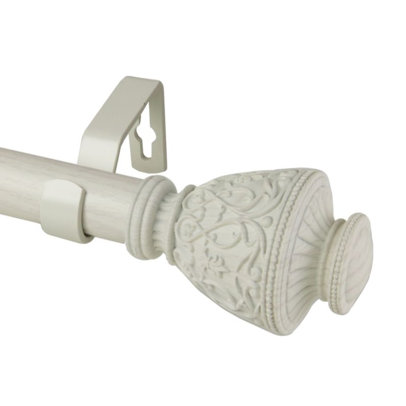 1" Veda Faux Wood Curtain Rod
