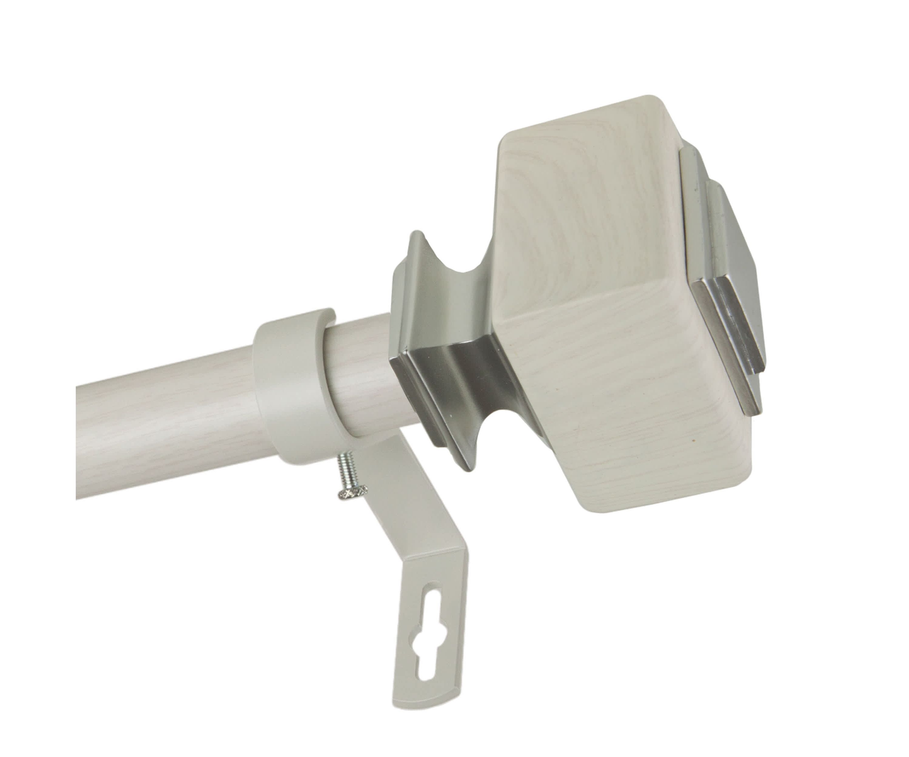 1" Willis Faux Wood Curtain Rod