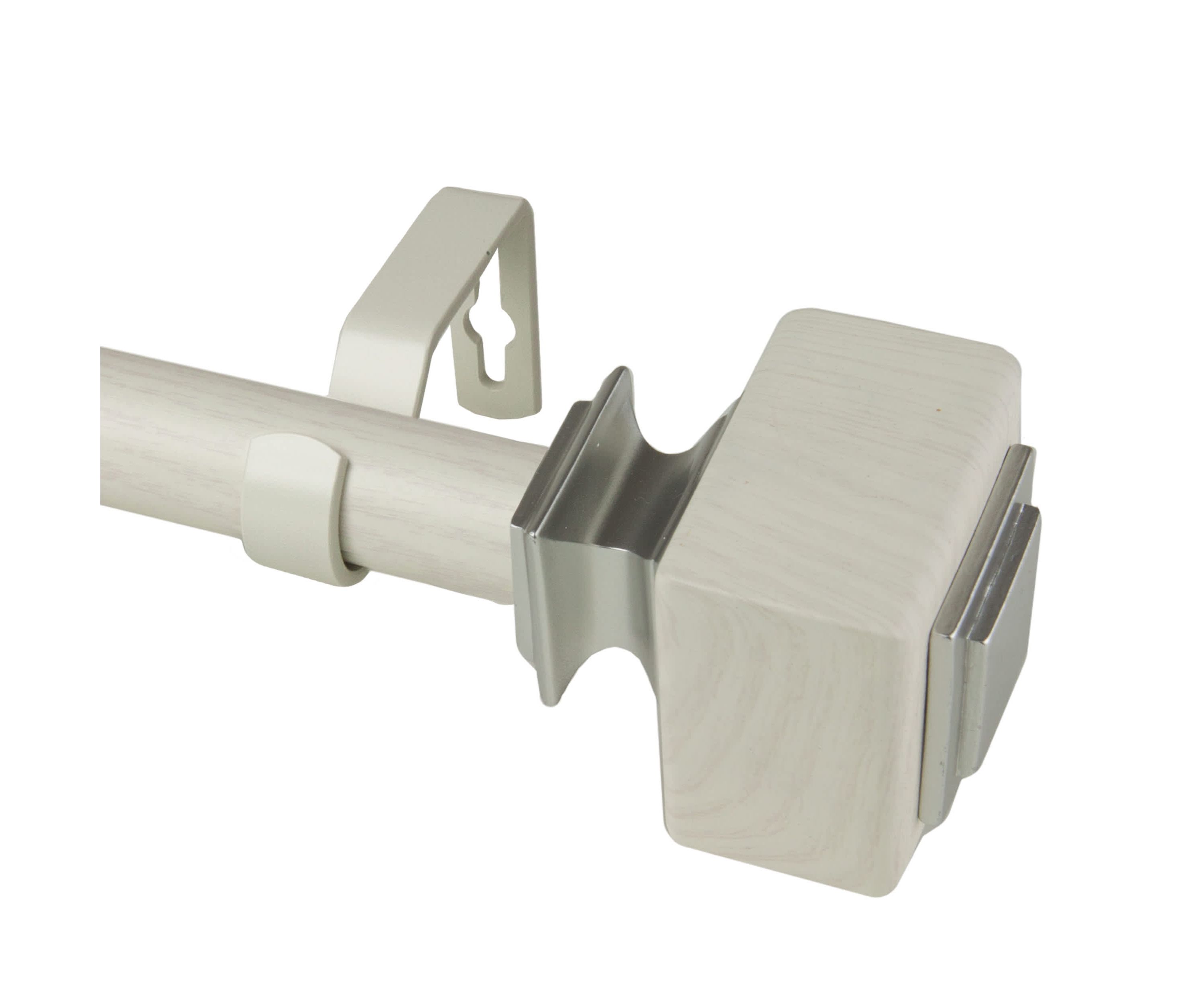 1" Willis Faux Wood Curtain Rod