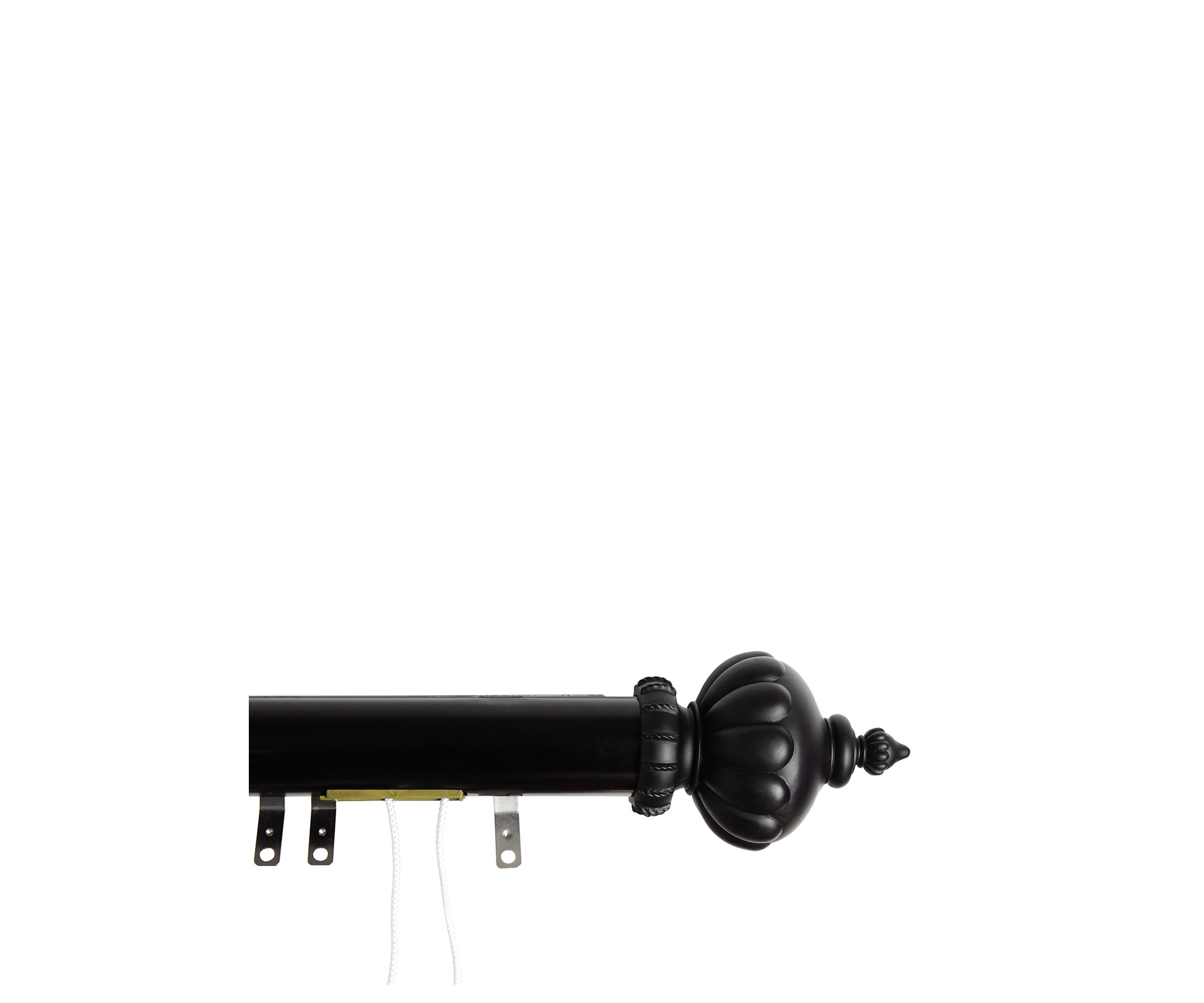 Decorative Traverse Rod with Sliders Imperial Finial