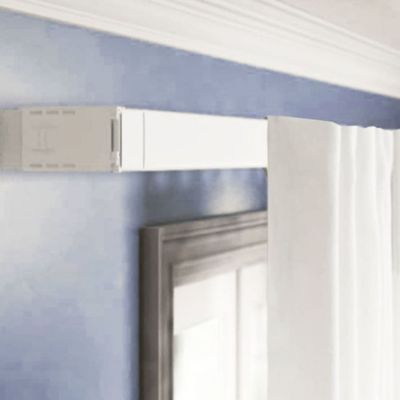 Rod Desyne Wide Pocket Curtain Rod 1828 inch White Adjustable Rod 2848 Inch
