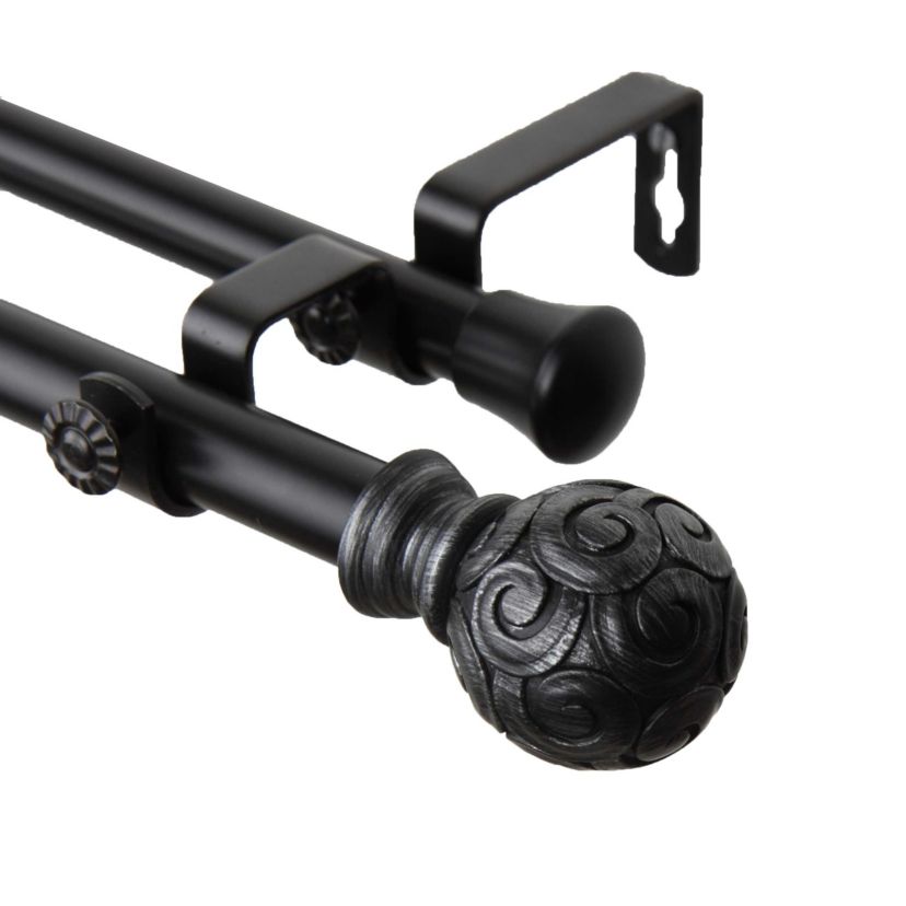 13/16" Bonbon Double Curtain Rod