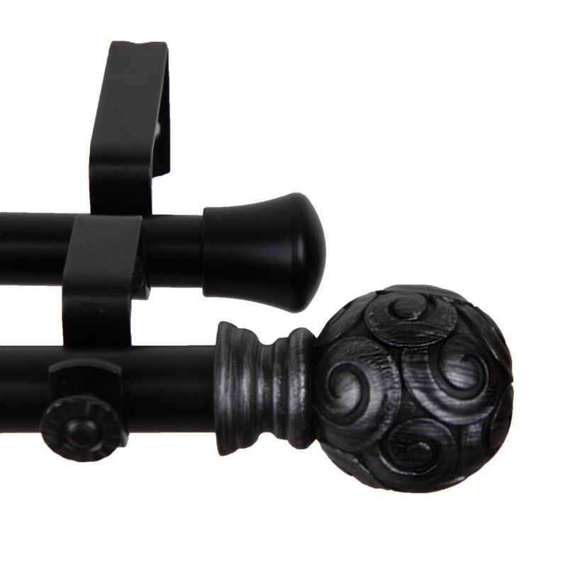 13/16" Bonbon Double Curtain Rod