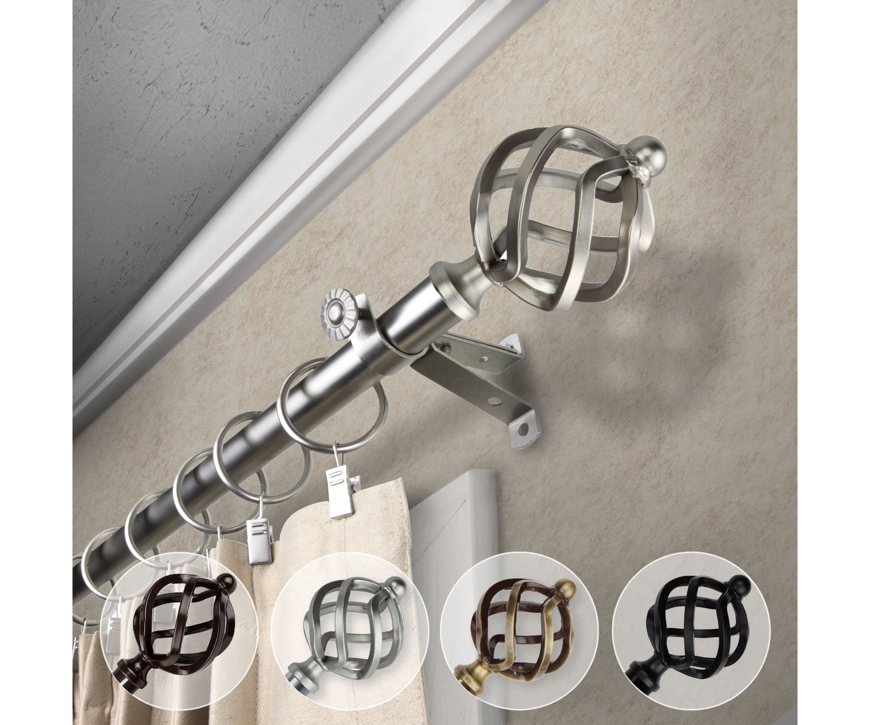 13/16" Twist Curtain Rod