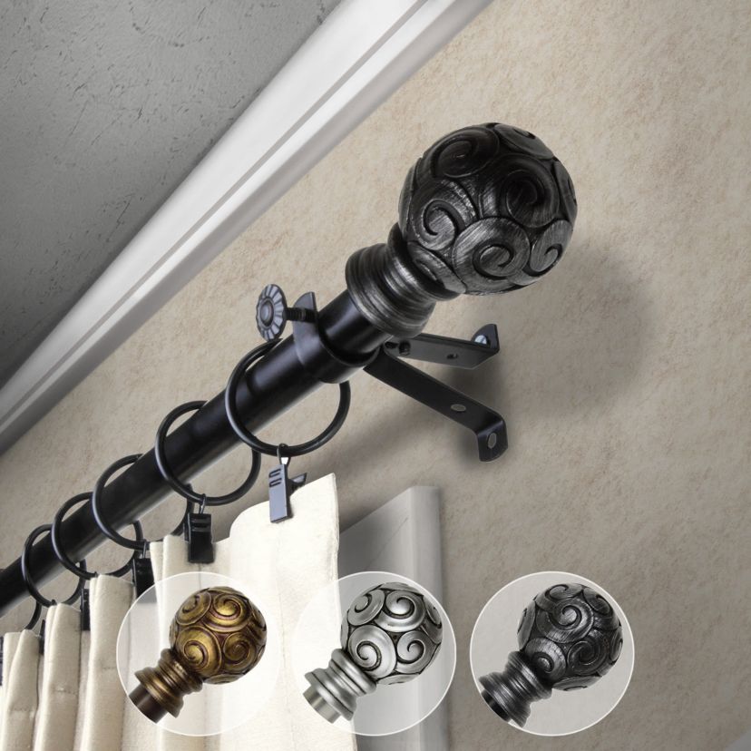 13/16" Bonbon Curtain Rod