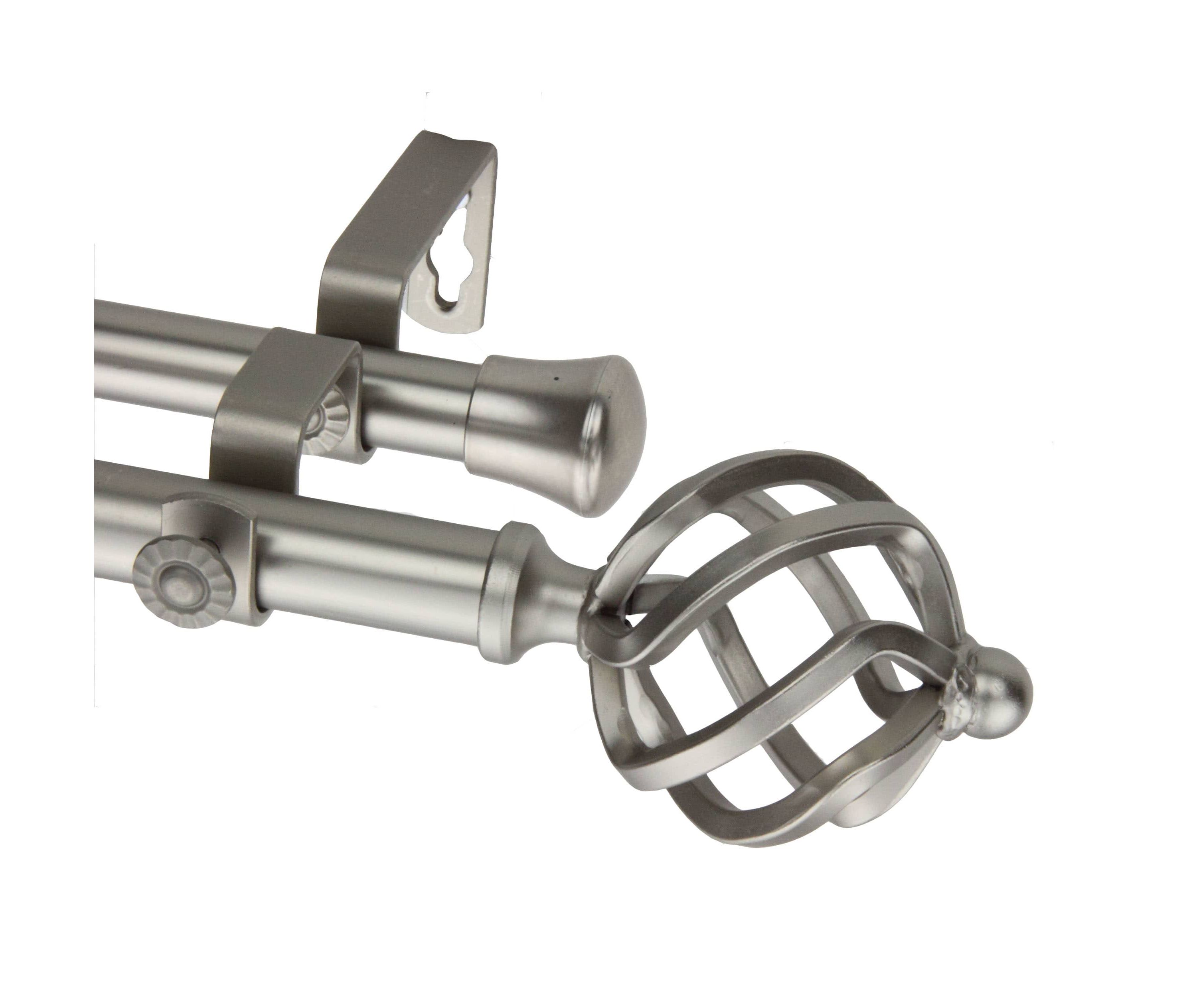 13/16" Twist Double Curtain Rod