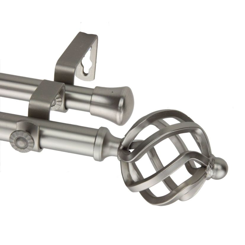 13/16" Twist Double Curtain Rod
