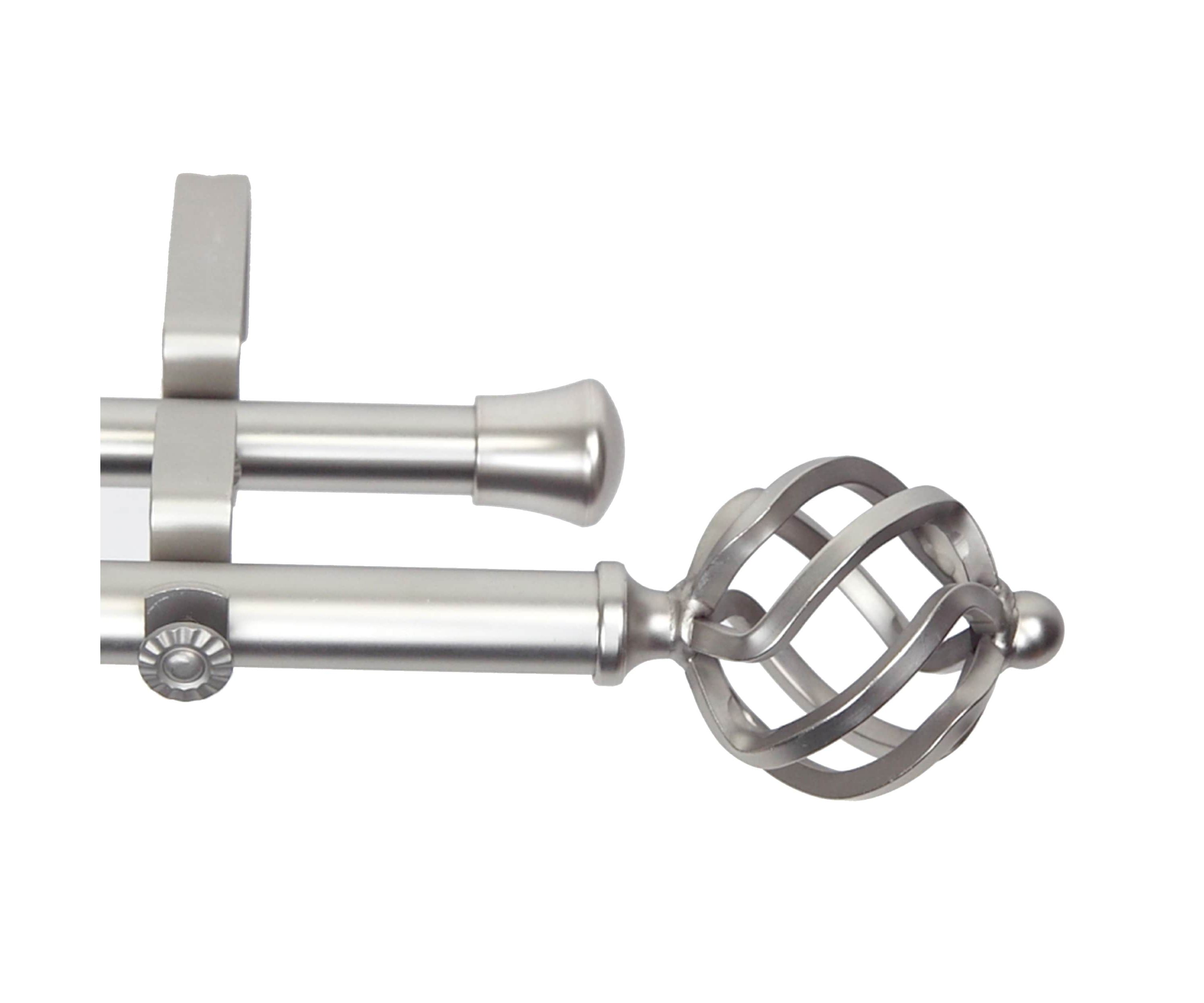 13/16" Twist Double Curtain Rod