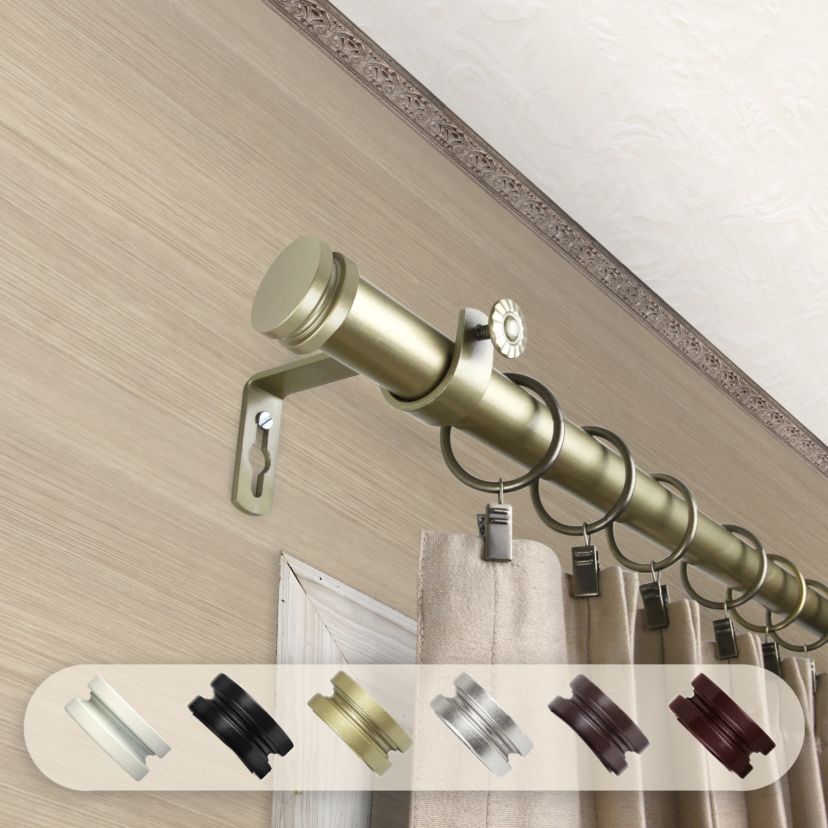 Bun Curtain Rod - Expands 120 in to 170 in