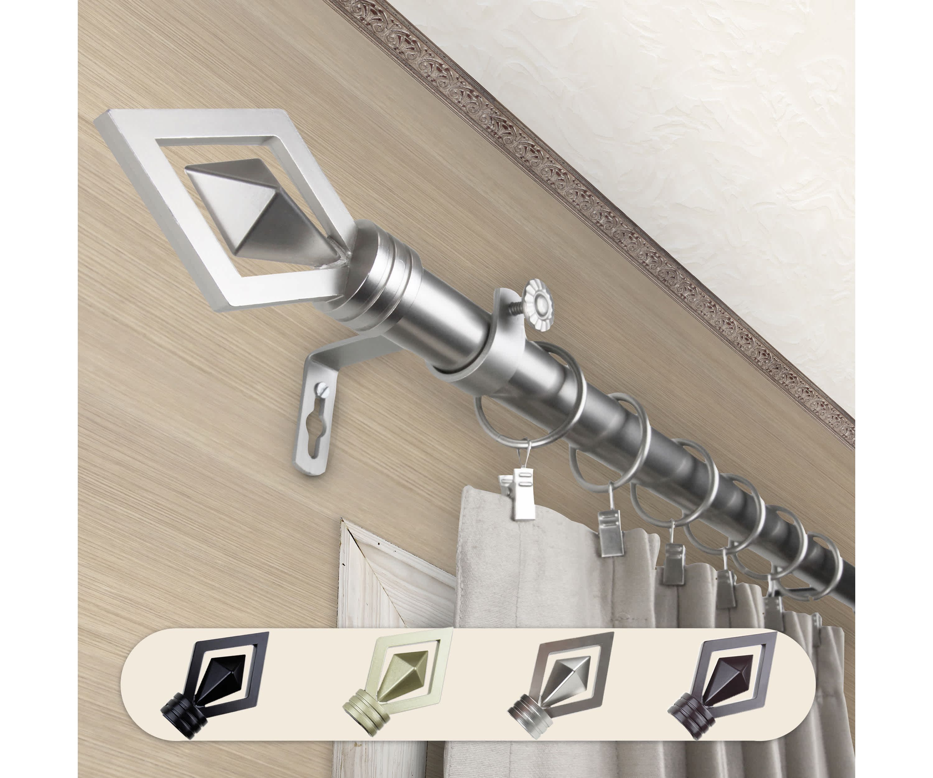 Lenore Expandable Curtain Rod