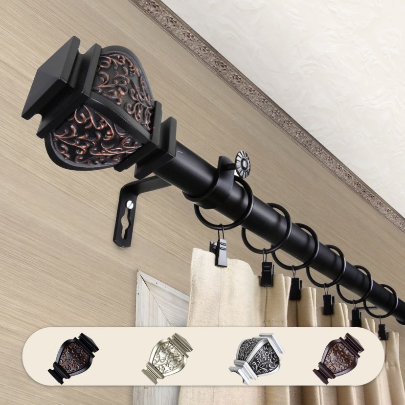 Margot Mahogany Curtain Rod 