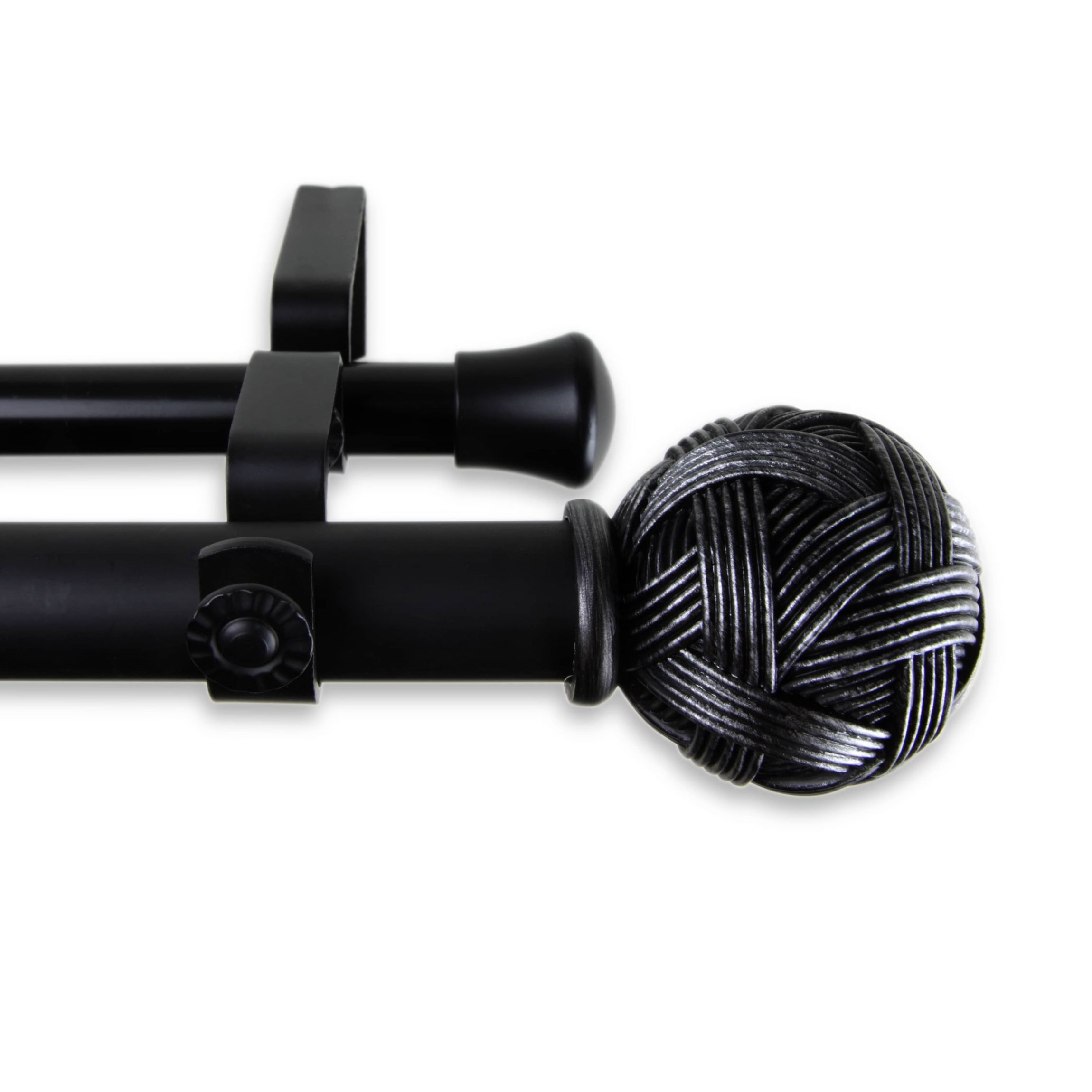 Twine Adjustable Double Curtain Rod