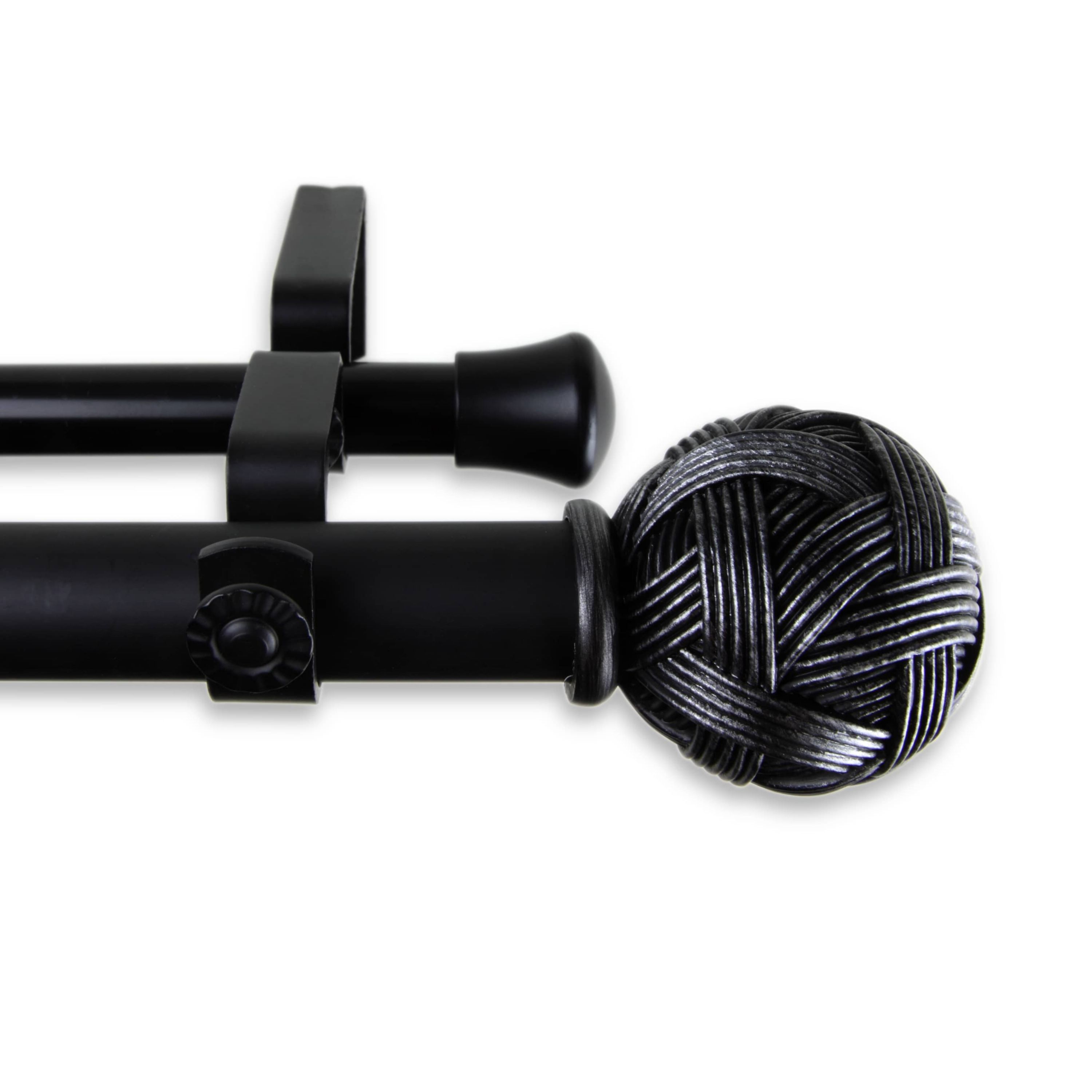 Twine Adjustable Double Curtain Rod
