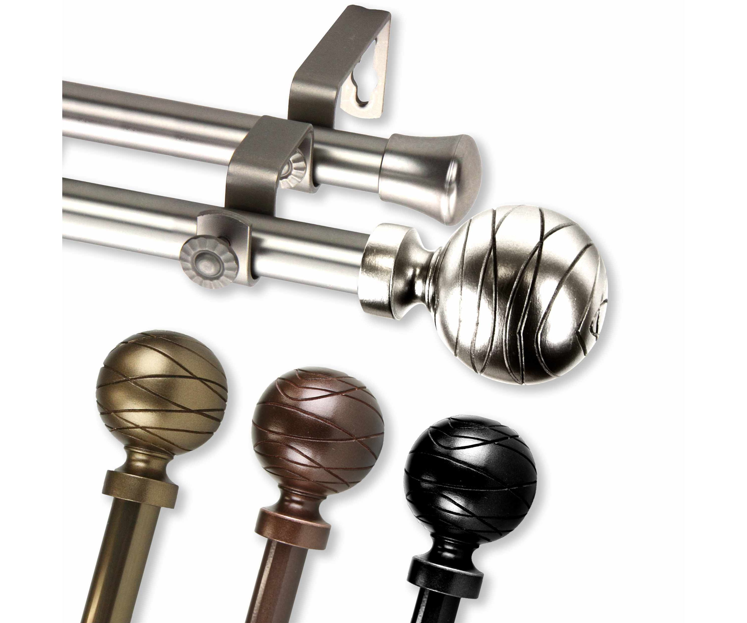 13/16" Arman Double Curtain Rod