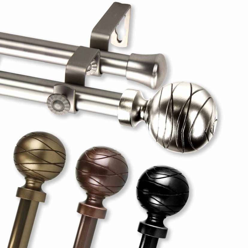 13/16" Arman Double Curtain Rod