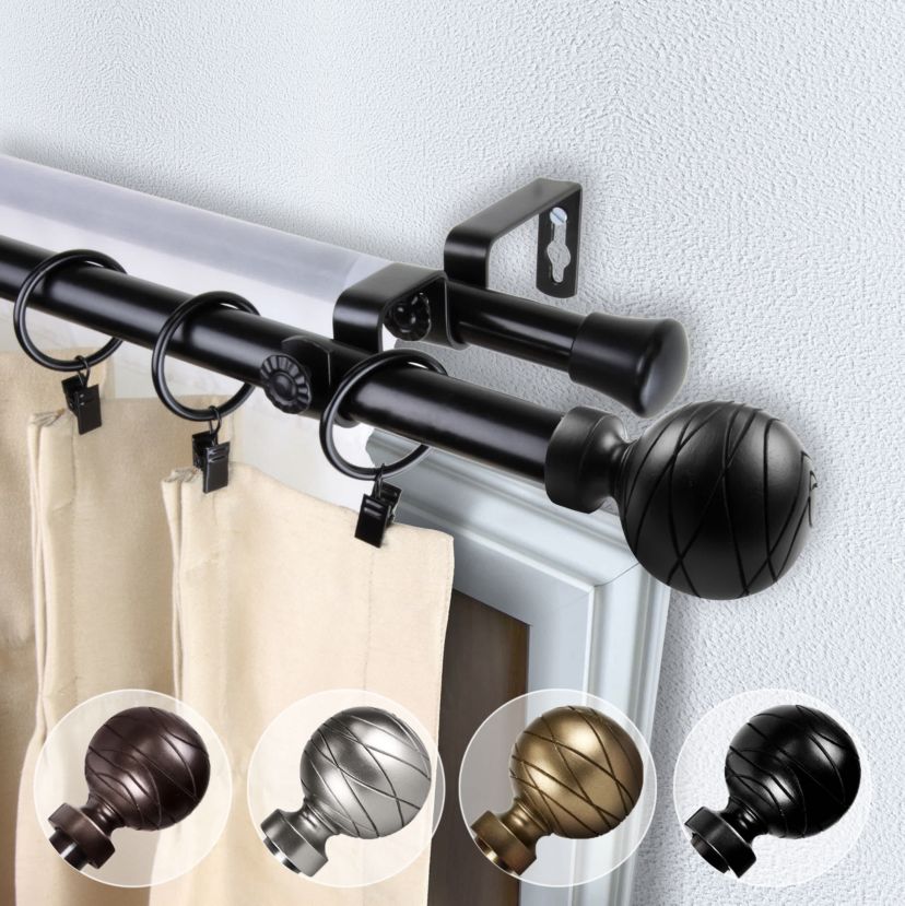 13/16" Arman Double Curtain Rod