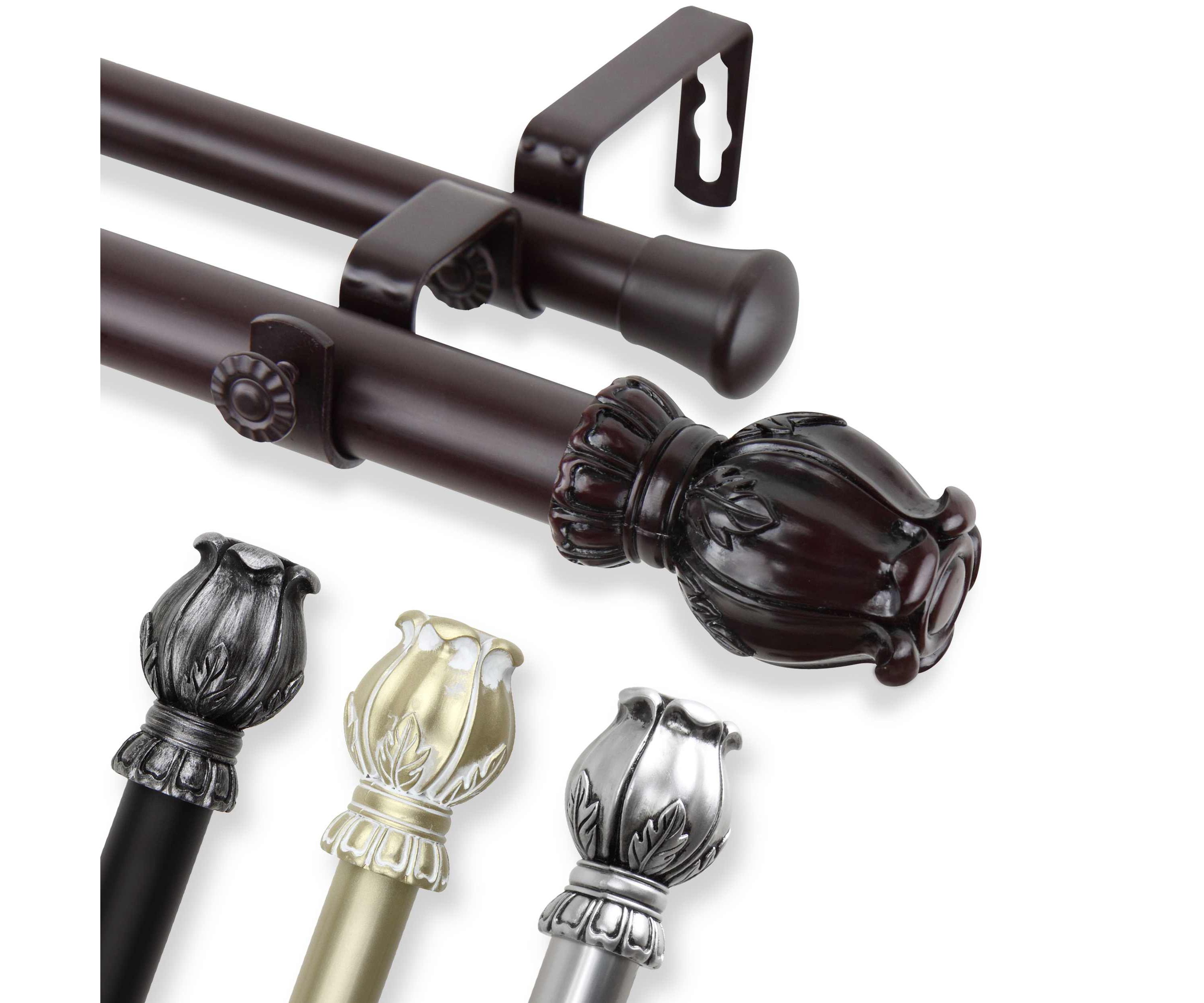 Regent Expandable Double Curtain Rod