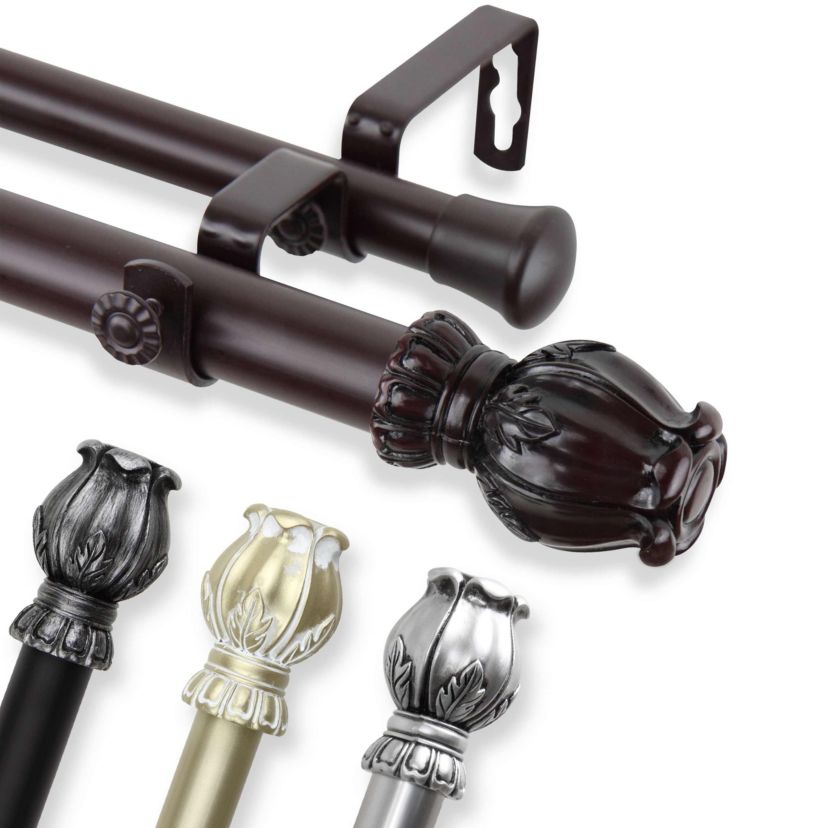 Regent Expandable Double Curtain Rod