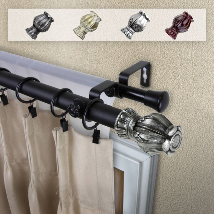 Regent Expandable Double Curtain Rod