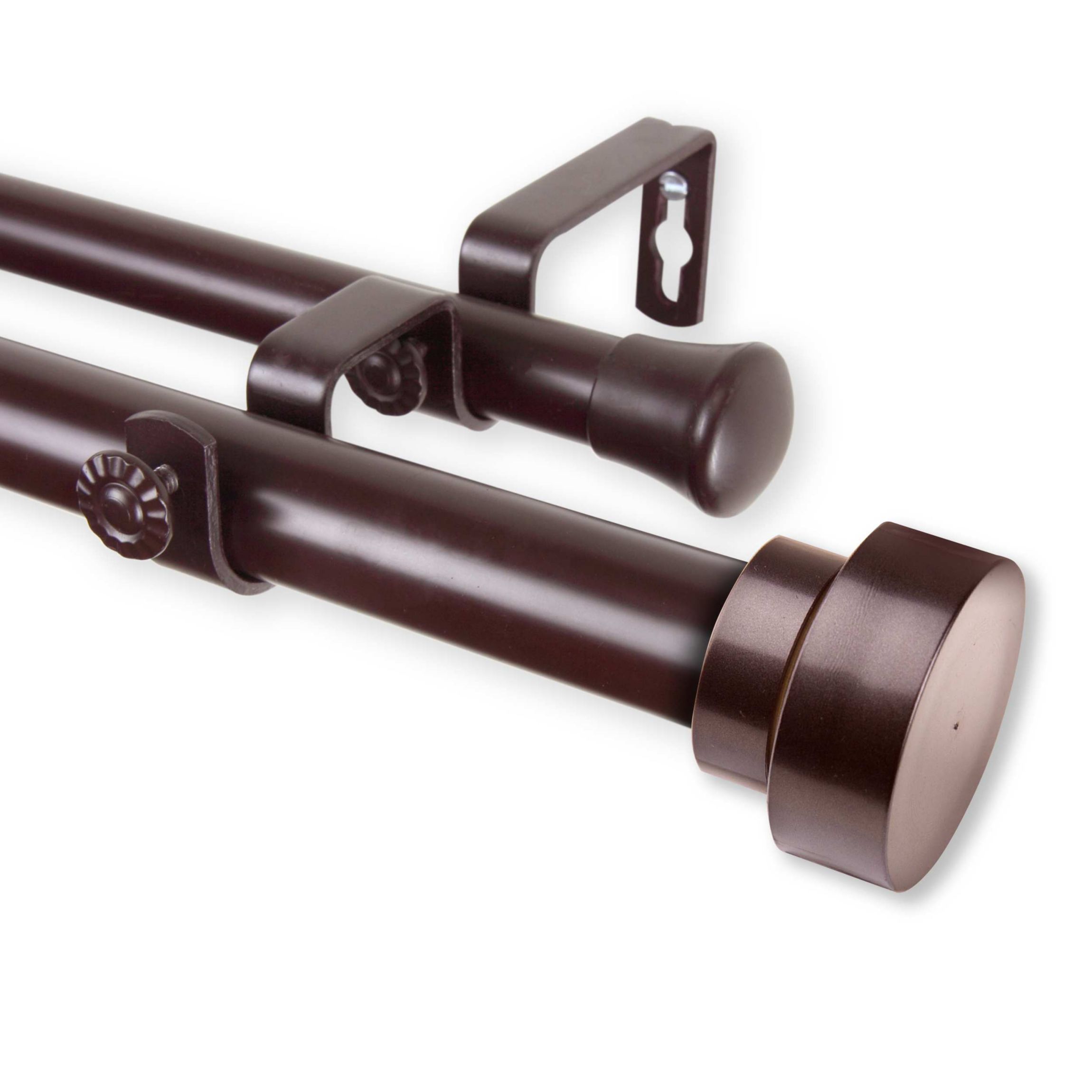 1" Bonnet Double Curtain Rod
