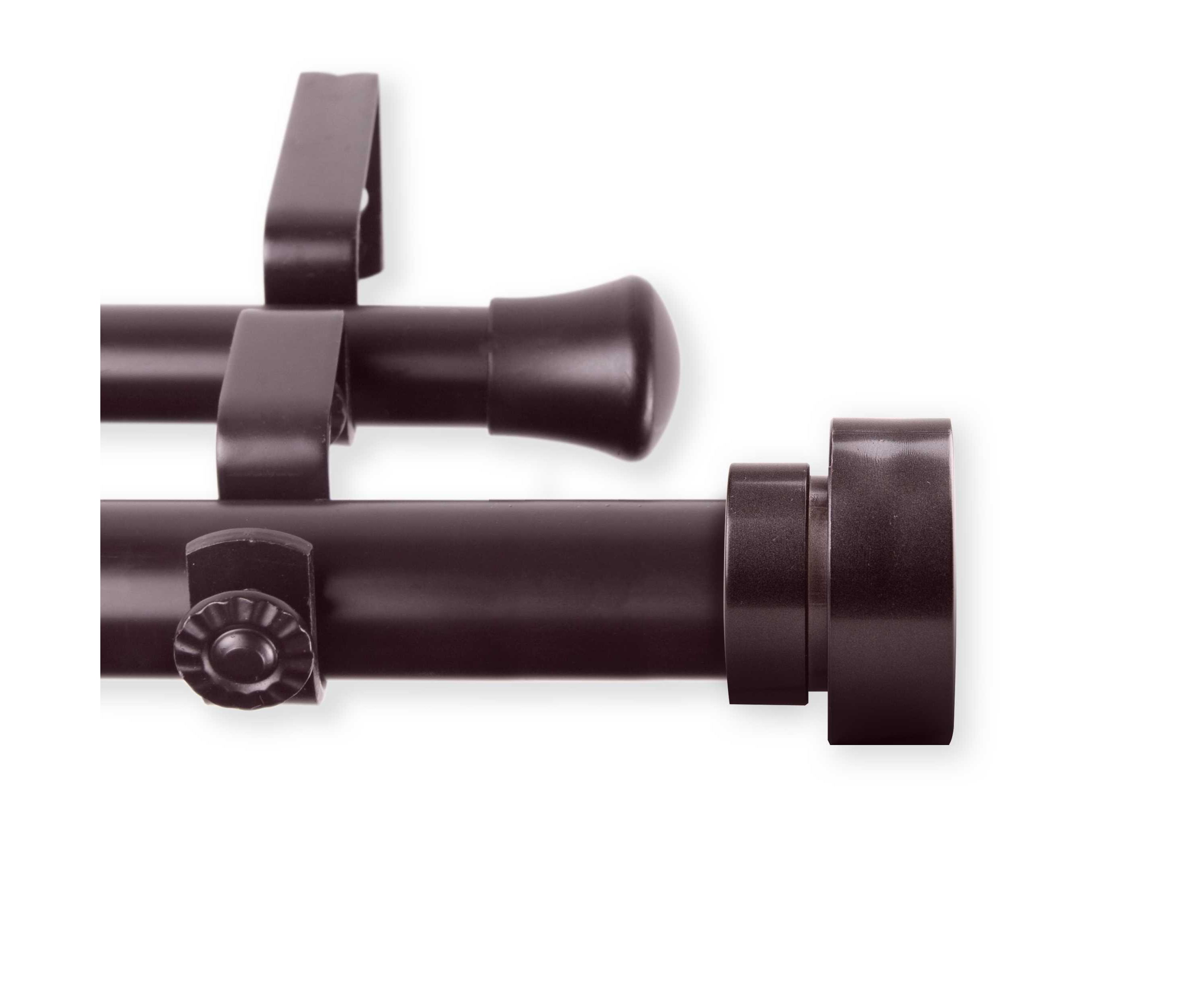 1" Bonnet Double Curtain Rod