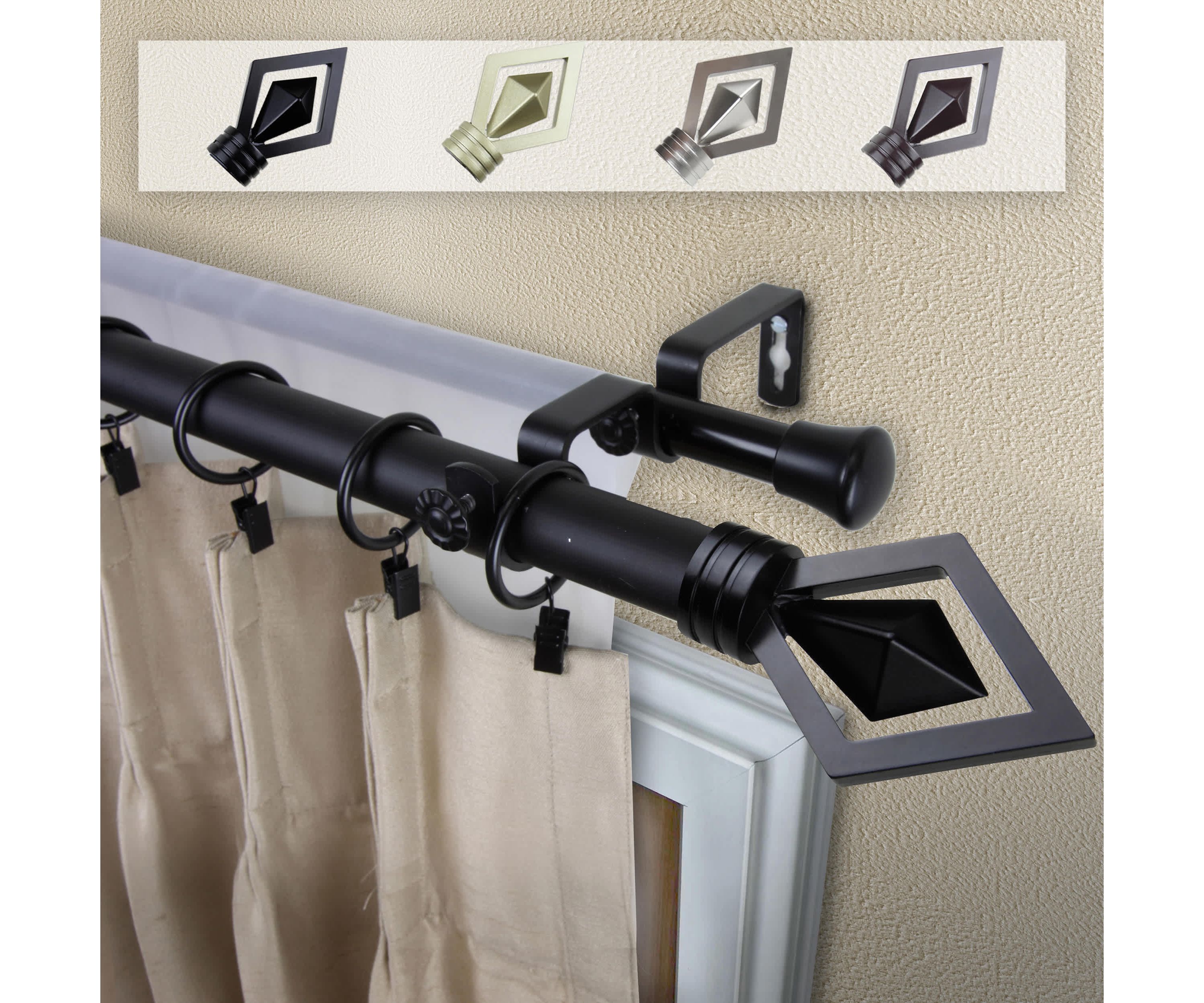 Lenore Expandable Curtain Rod