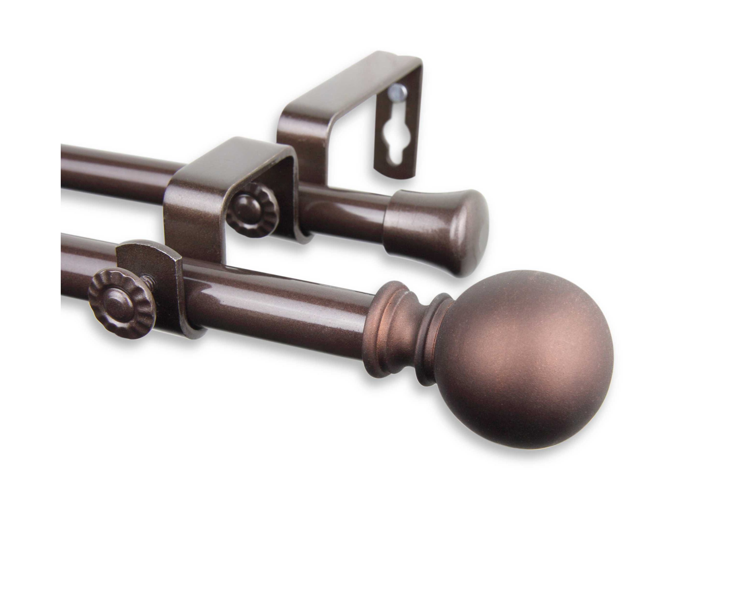 5/8" Luna Double Curtain Rod