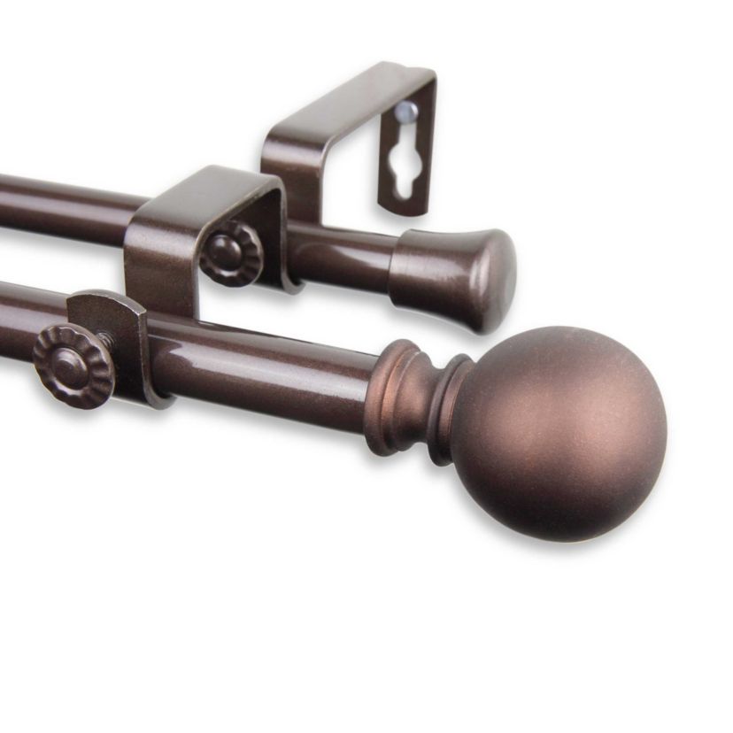 5/8" Luna Double Curtain Rod
