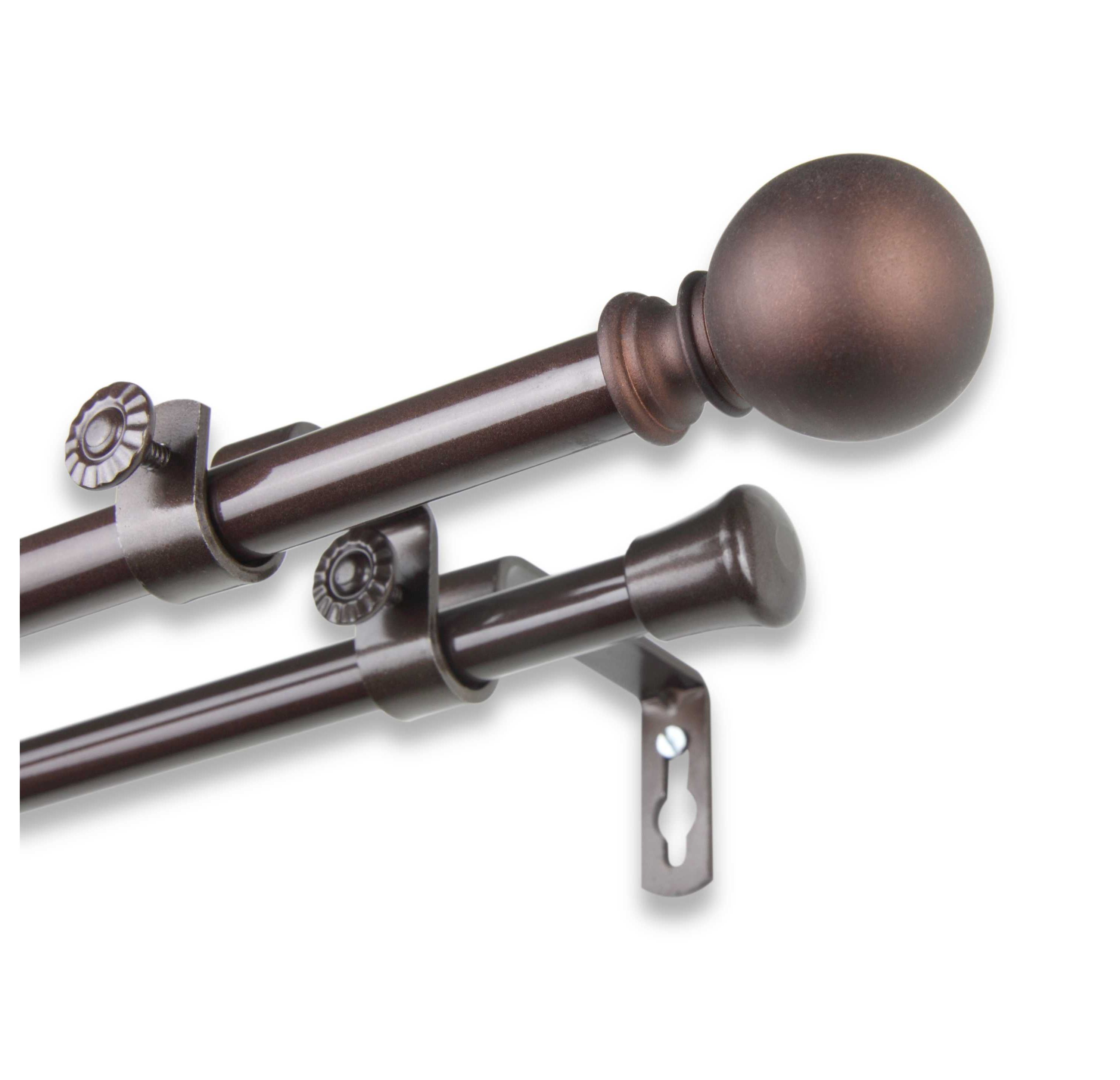 5/8" Luna Double Curtain Rod
