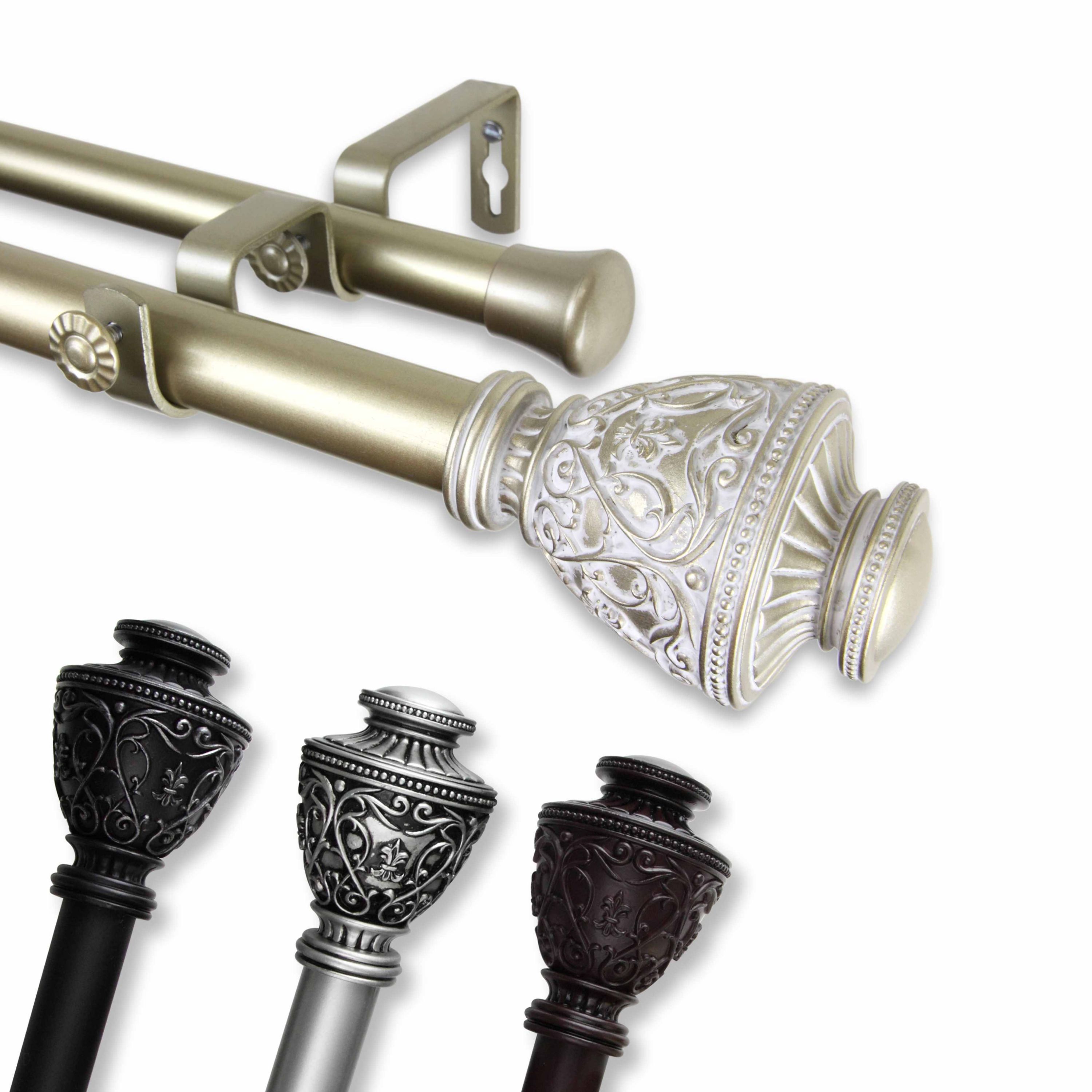 Veda Adjustable Double Curtain Rod
