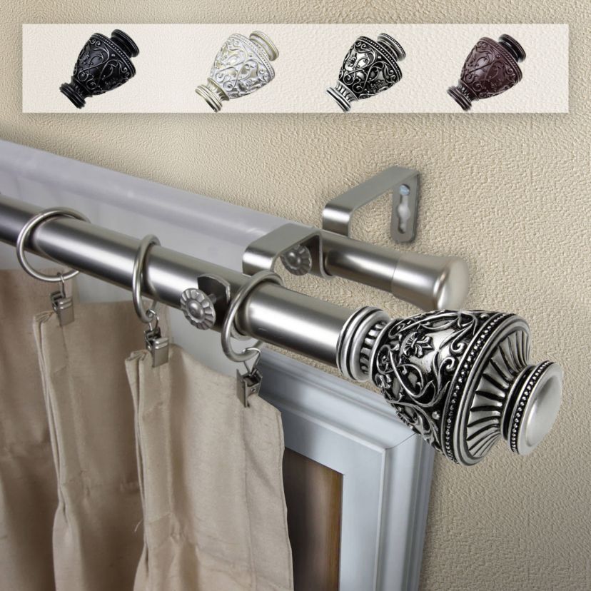 Veda Adjustable Double Curtain Rod