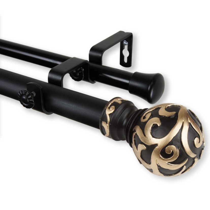 Cypress Expandable Double Curtain Rod