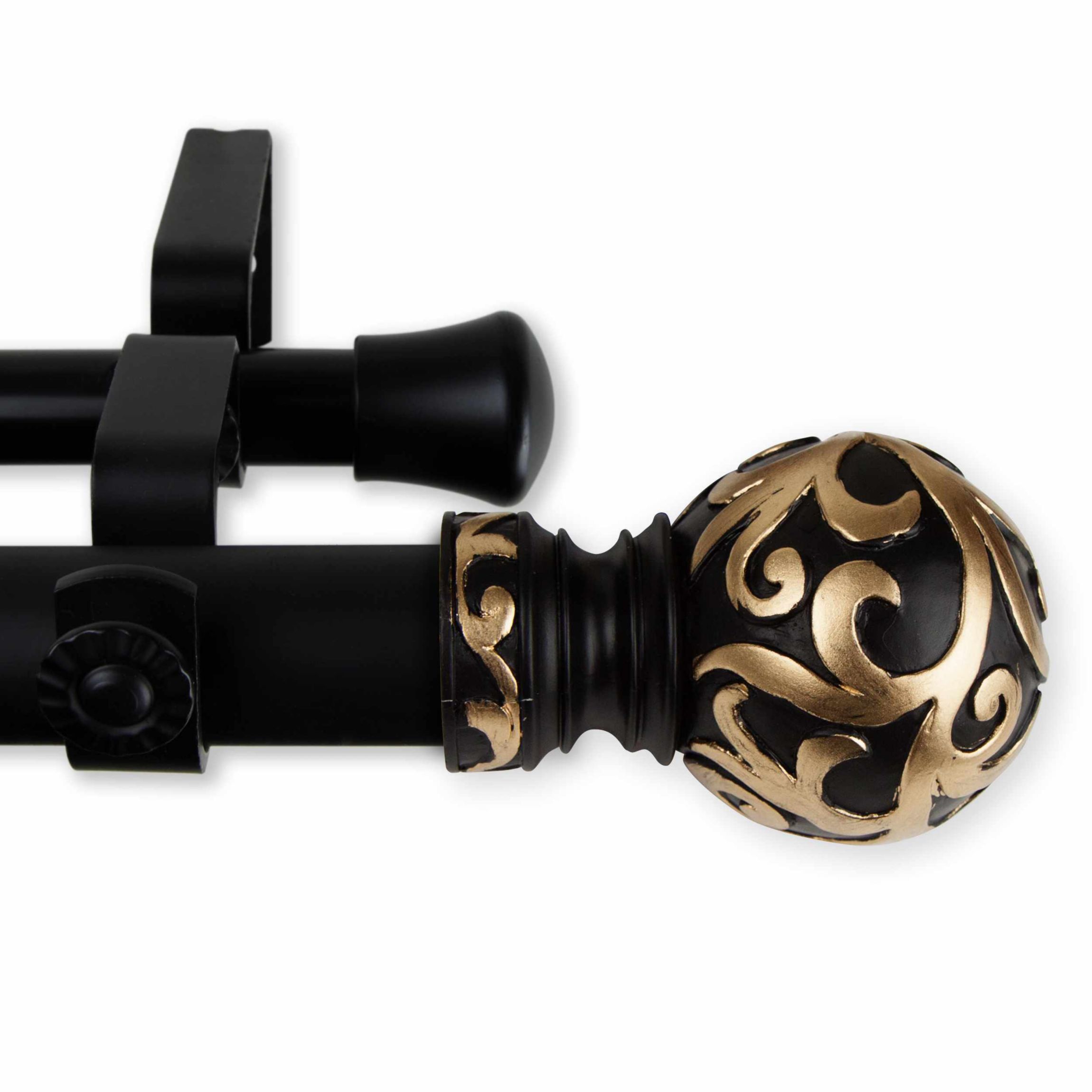 Cypress Expandable Double Curtain Rod